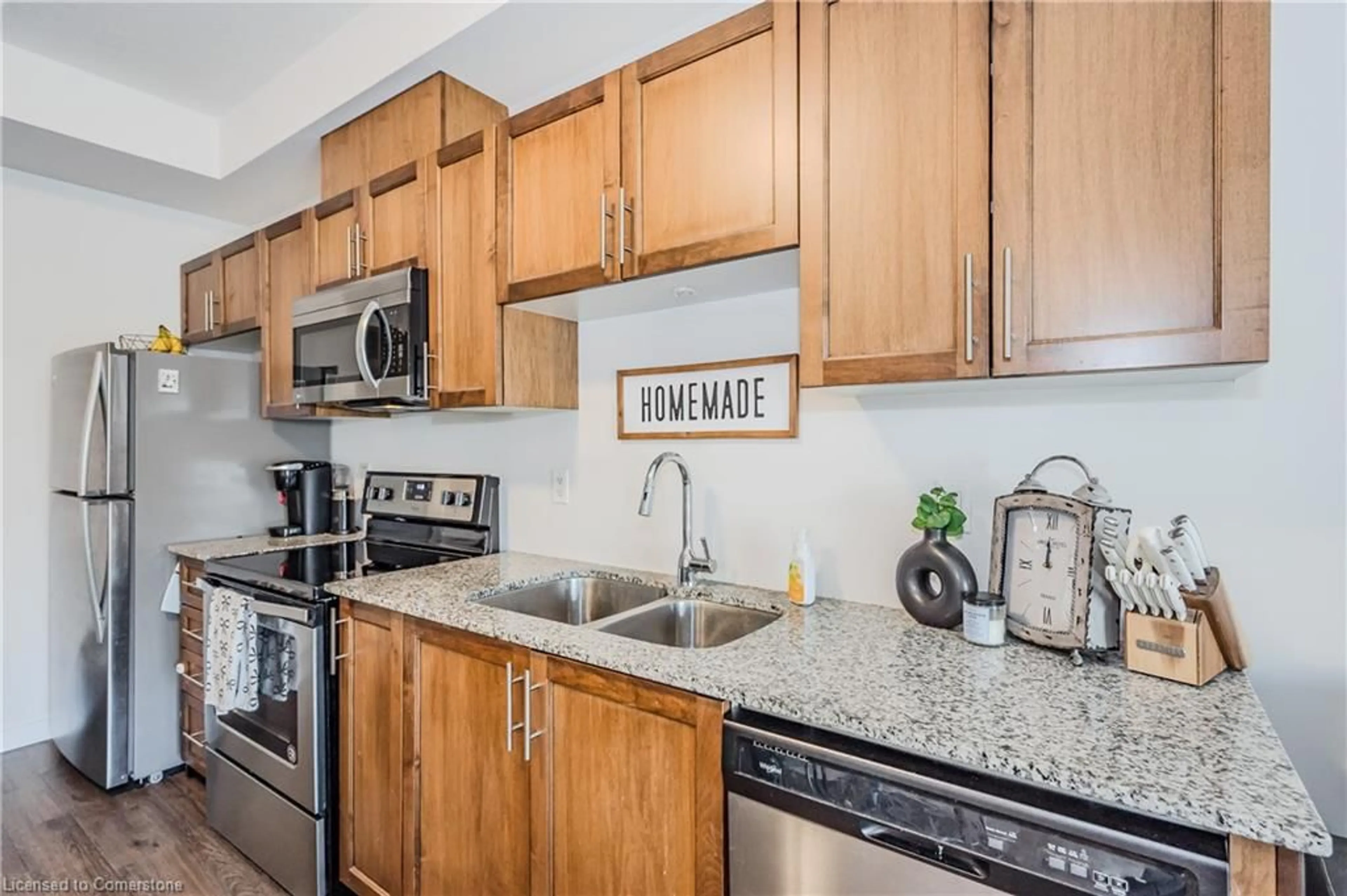 Standard kitchen, ceramic/tile floor for 25 Kay Cres #110, Guelph Ontario N1L 1H1