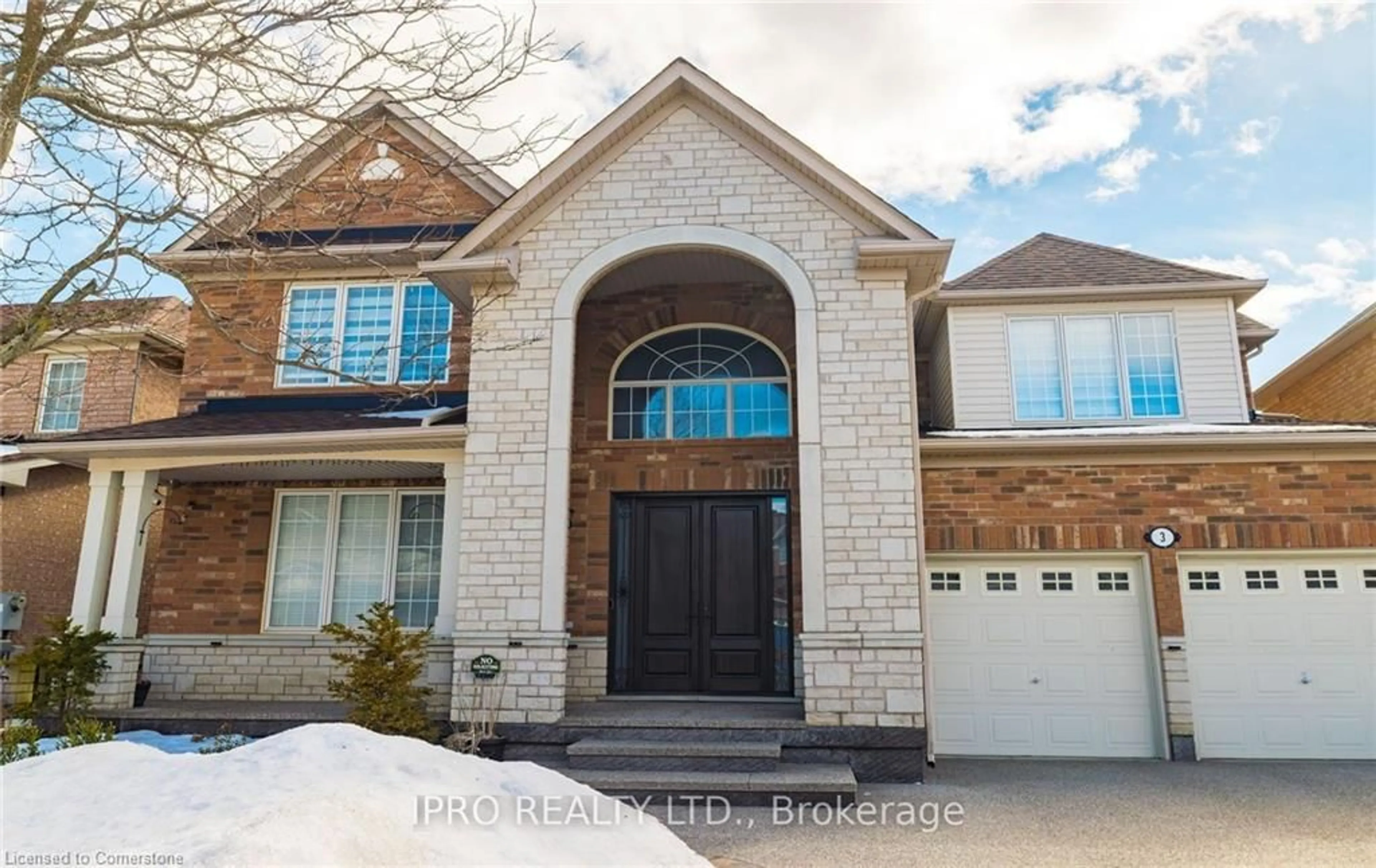 Home with brick exterior material, street for 3 Balmy Way, Brampton Ontario L6P 1L2