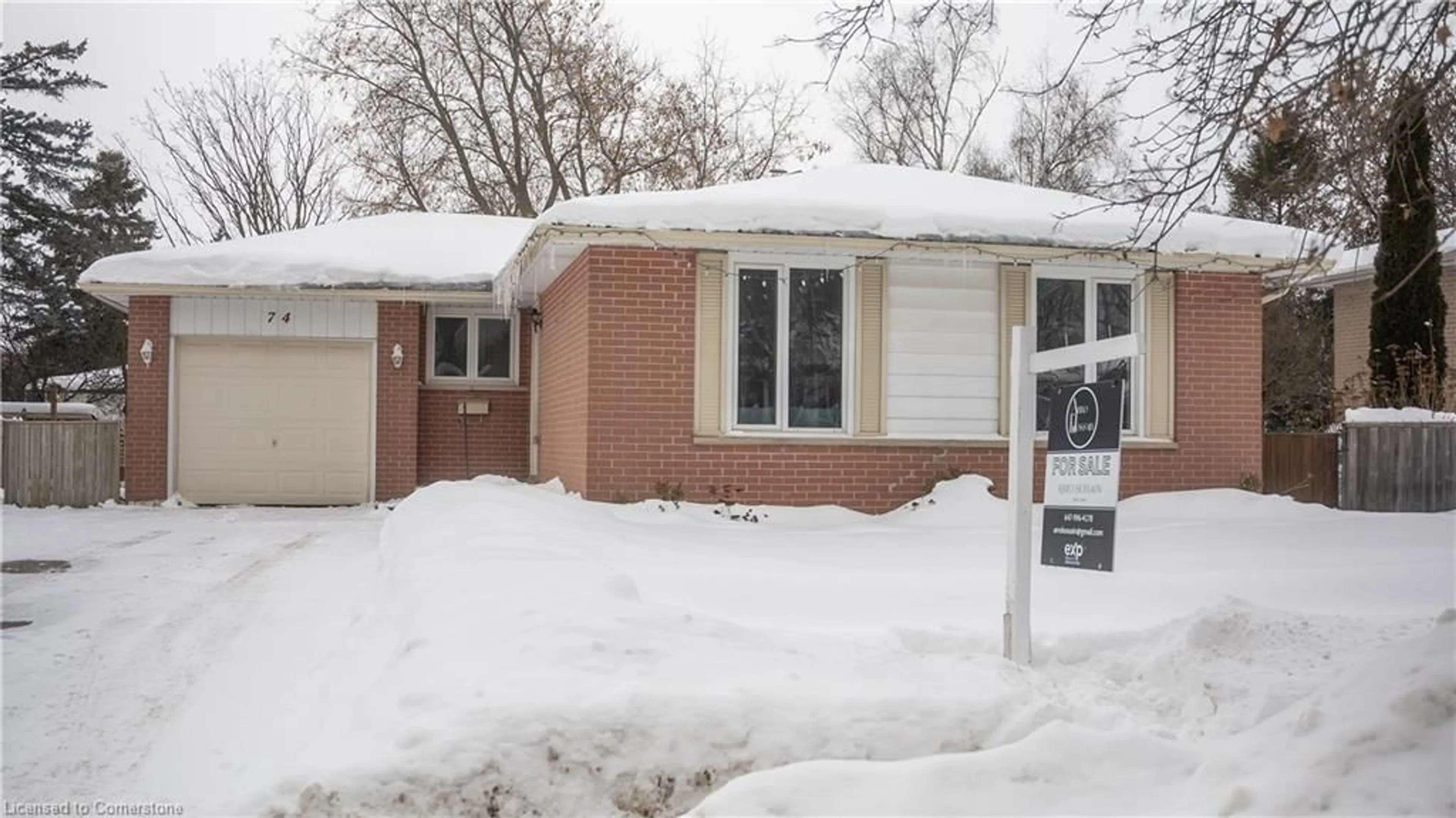 Home with brick exterior material, street for 74 Edelwild Dr, Orangeville Ontario L9W 2Y7