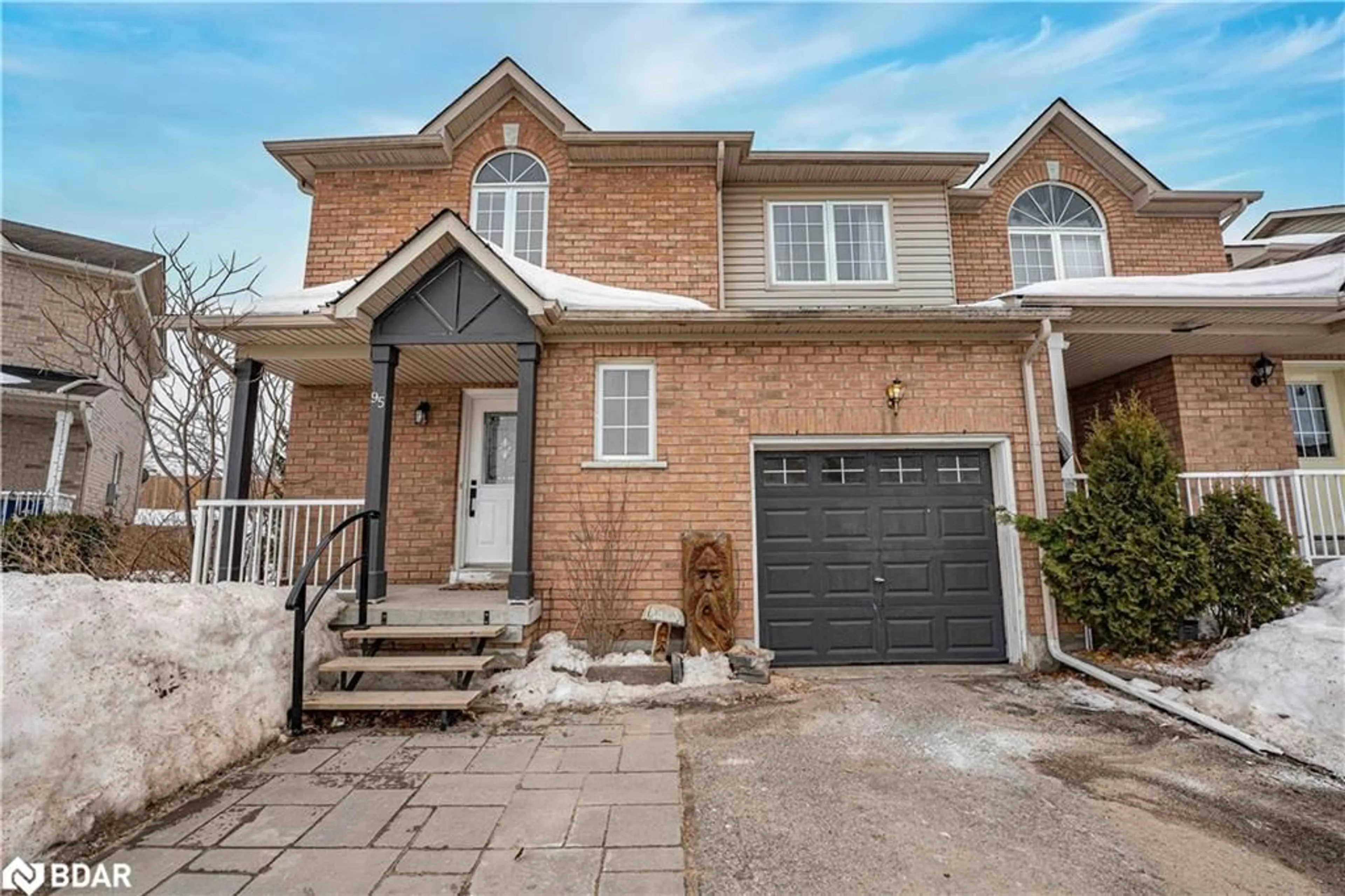 Home with brick exterior material, street for 95 Trevino Cir, Barrie Ontario L4M 6T8