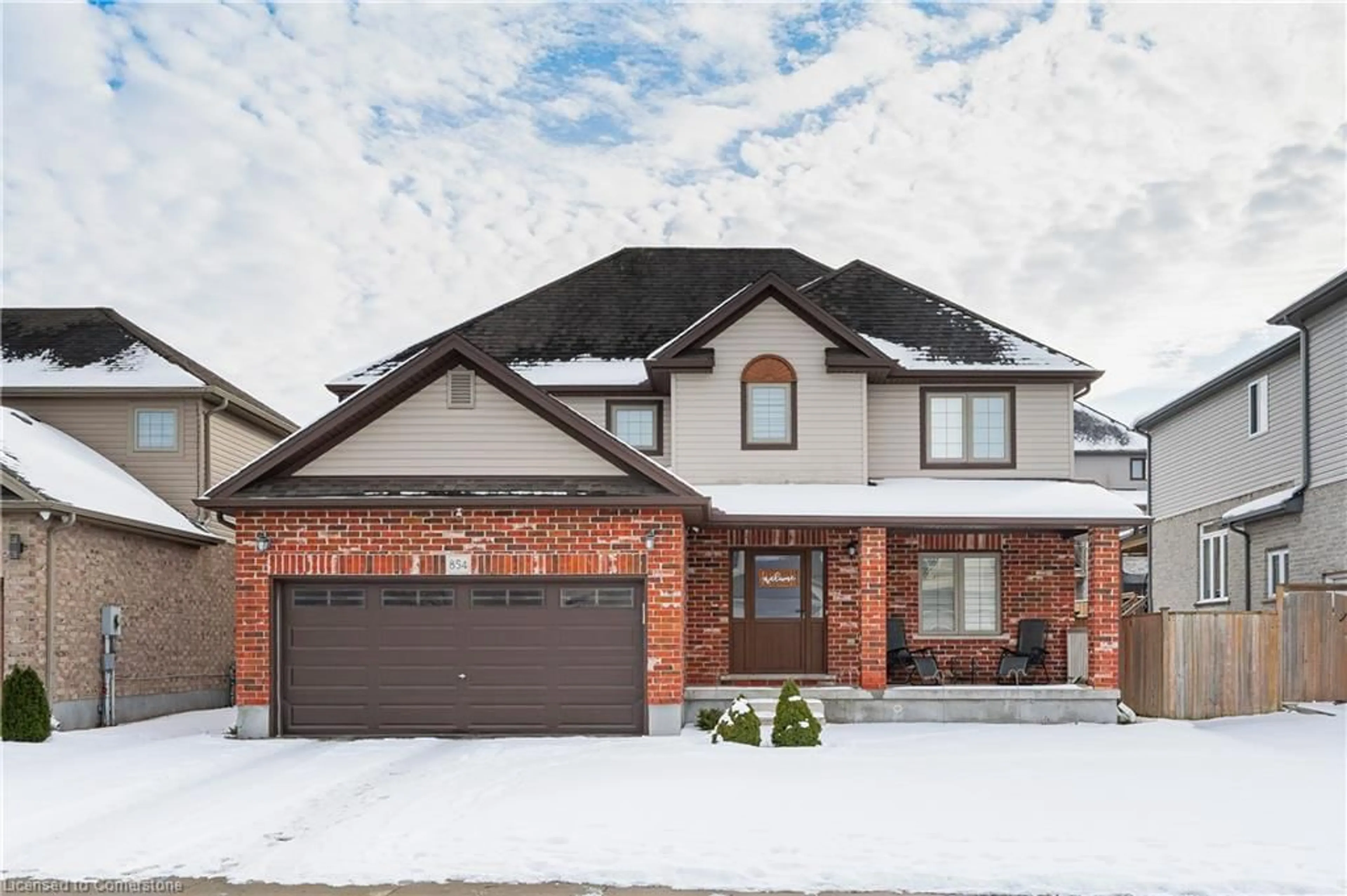 Home with brick exterior material, street for 854 Springbank Ave, Woodstock Ontario N4T 1T5