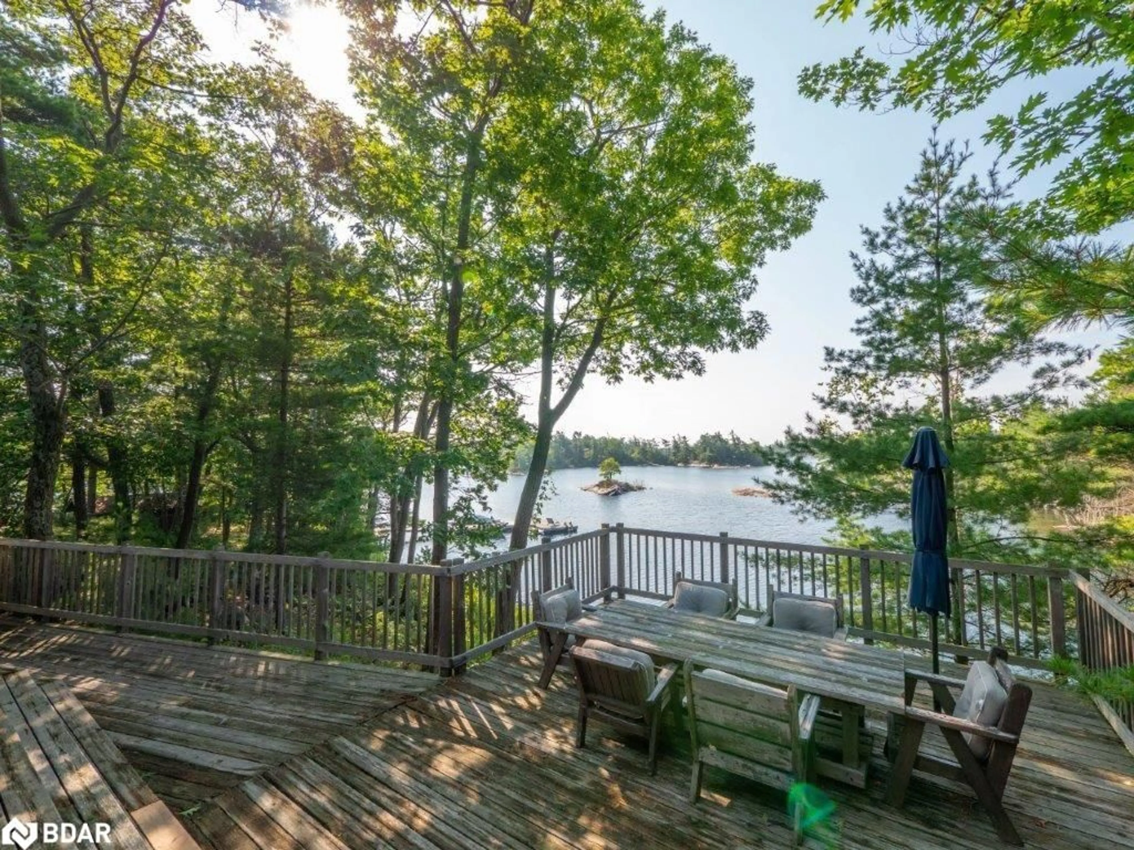 Patio, water/lake/river/ocean view for 1 B460 Island, Parry Sound Ontario P2A 1T4