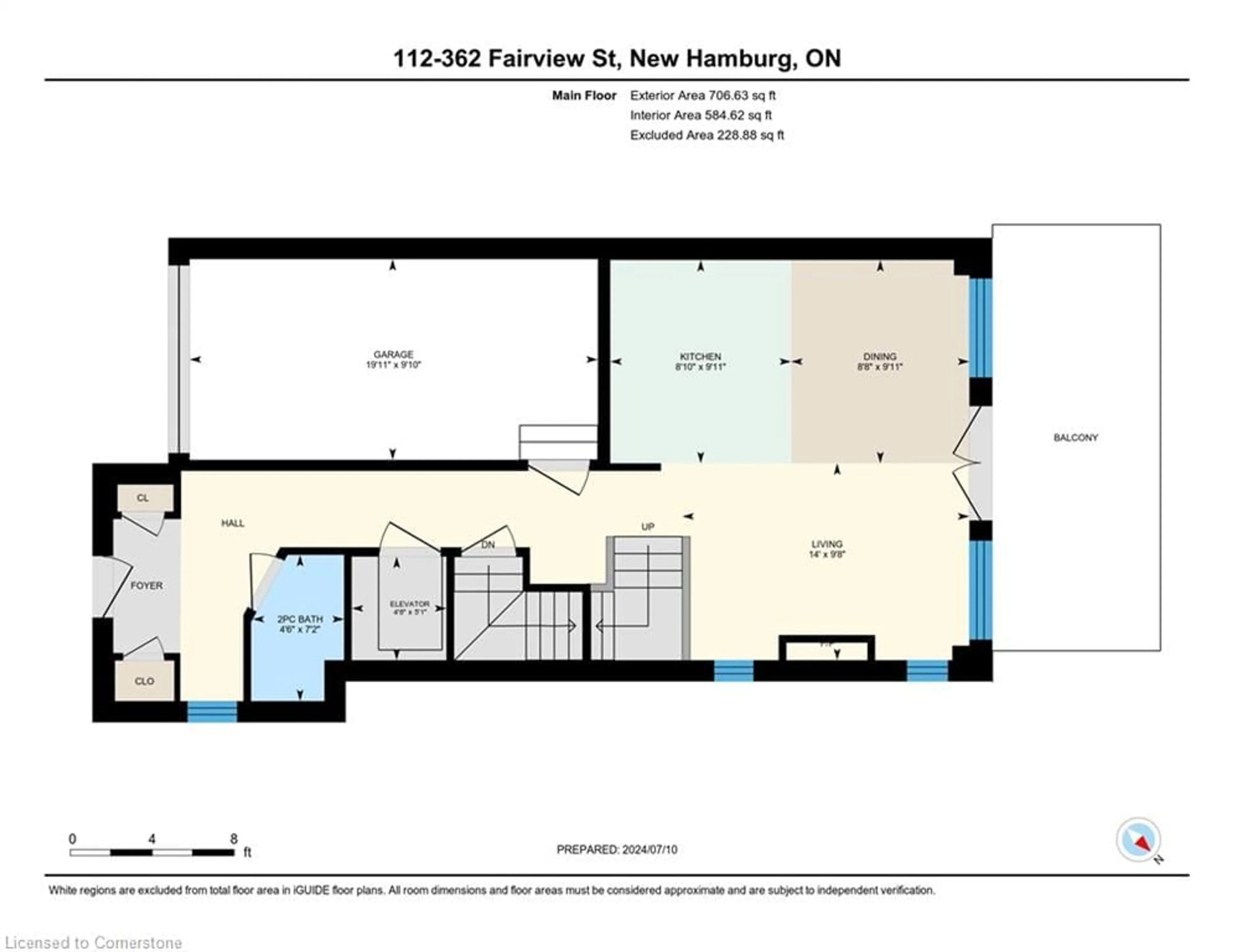 Floor plan for 362 Fairview St #112, New Hamburg Ontario N3A 1M2