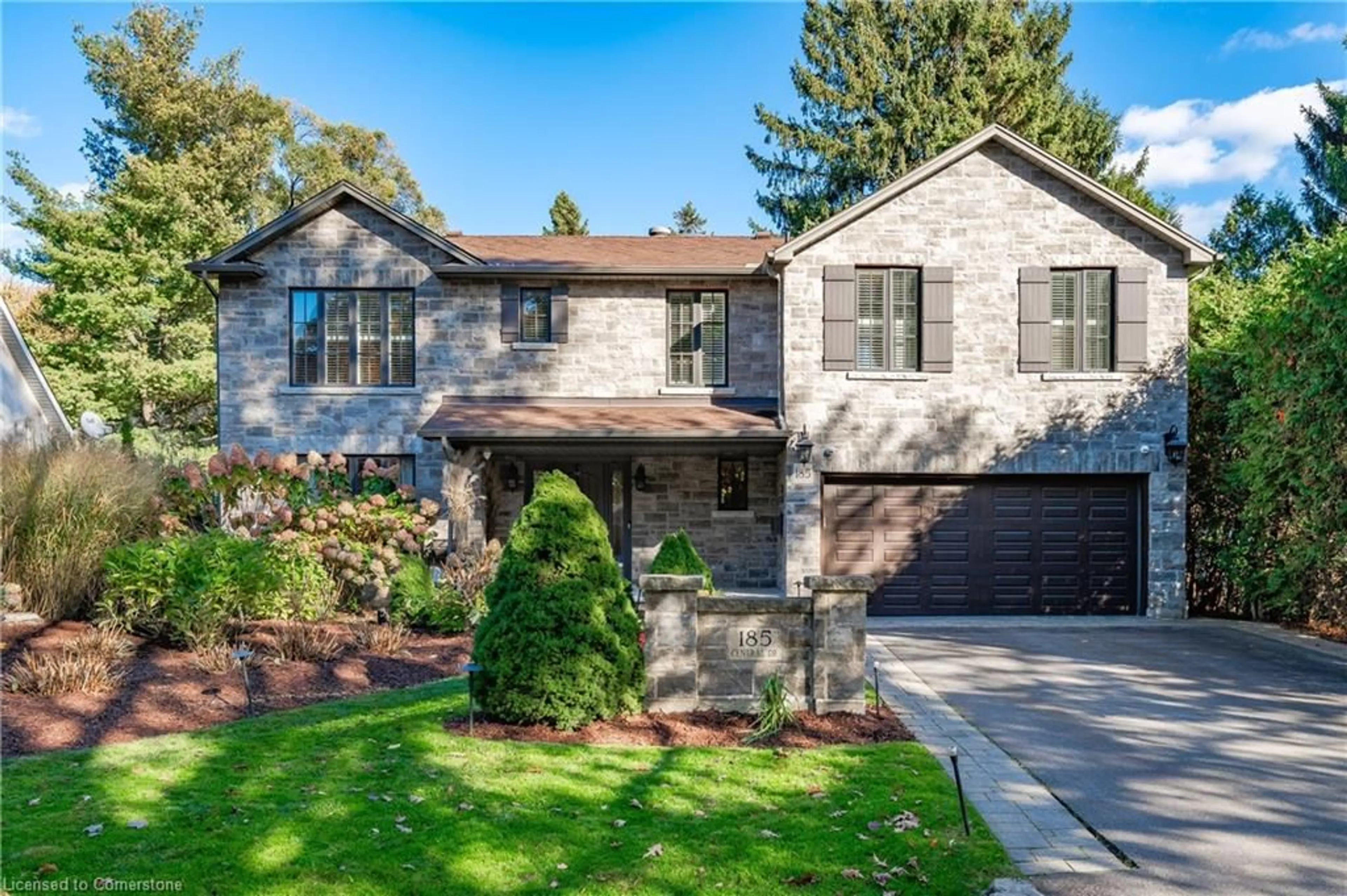 Home with brick exterior material, street for 185 Central Dr, Ancaster Ontario L9G 2A3