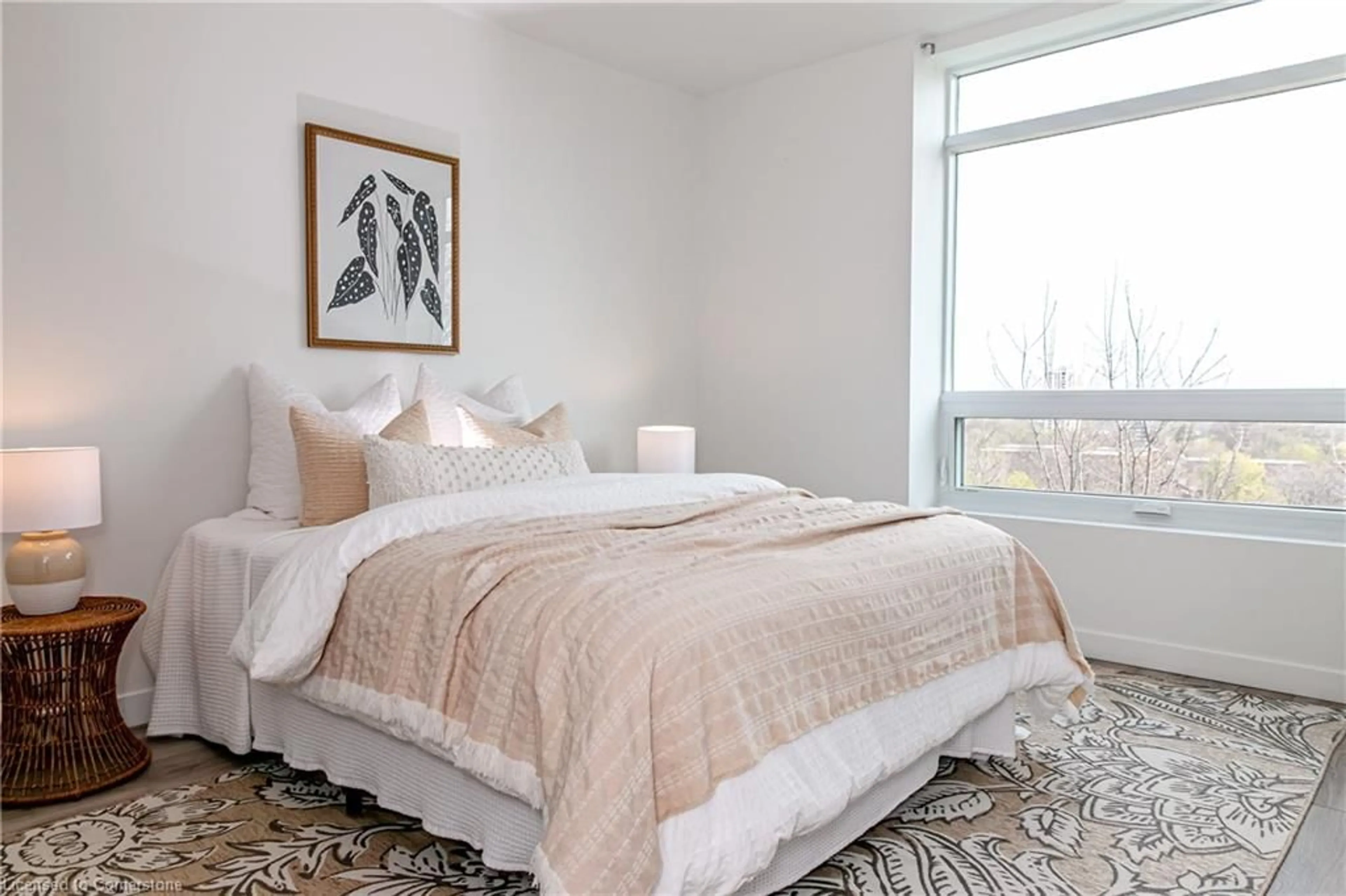 Bedroom with bed, carpet floor for 455 Charlton Ave #206, Hamilton Ontario L8N 0B2