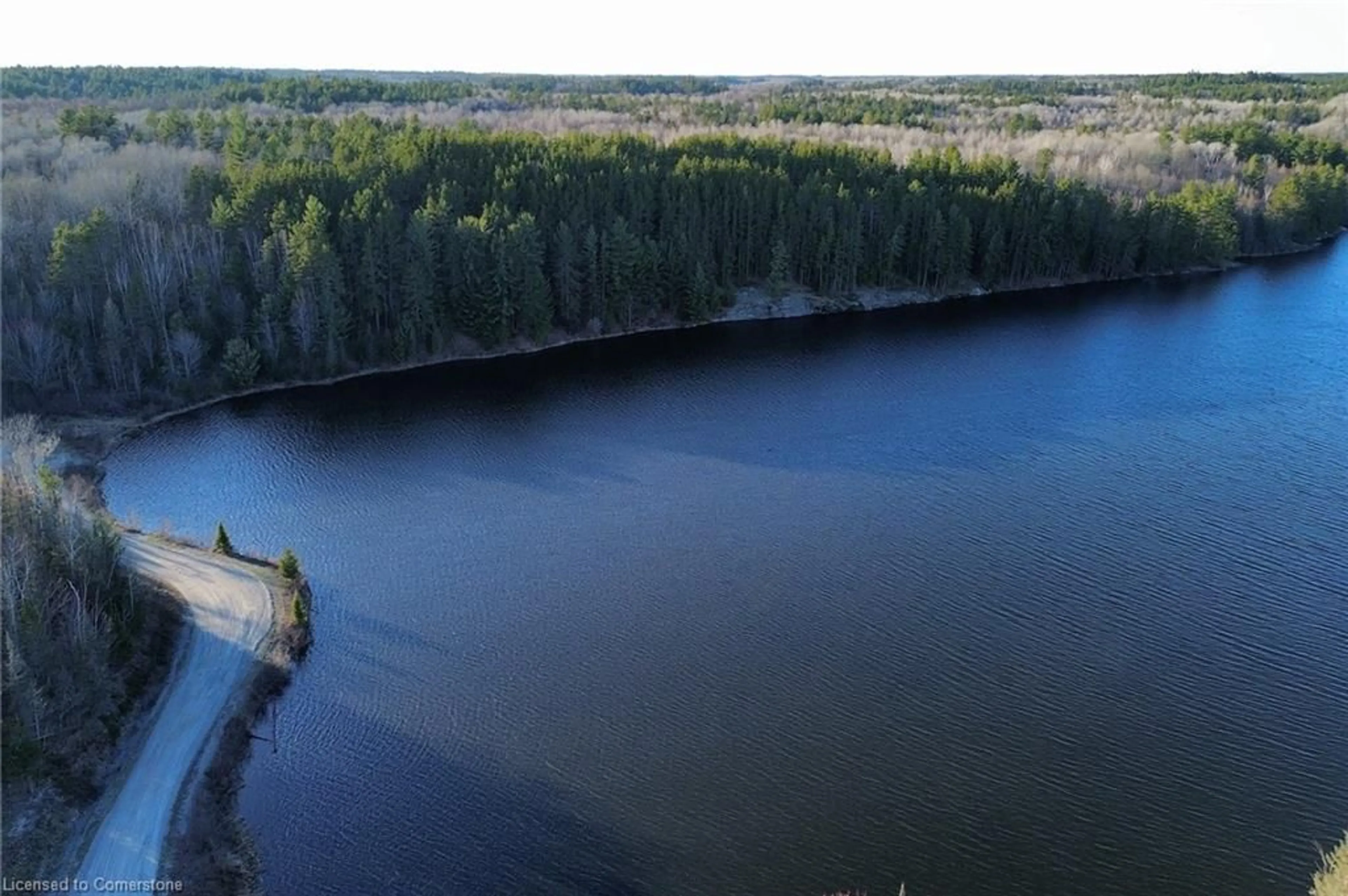 A pic from outside/outdoor area/front of a property/back of a property/a pic from drone, water/lake/river/ocean view for 0 West Lake Rd, Massey Ontario P0P 1P0