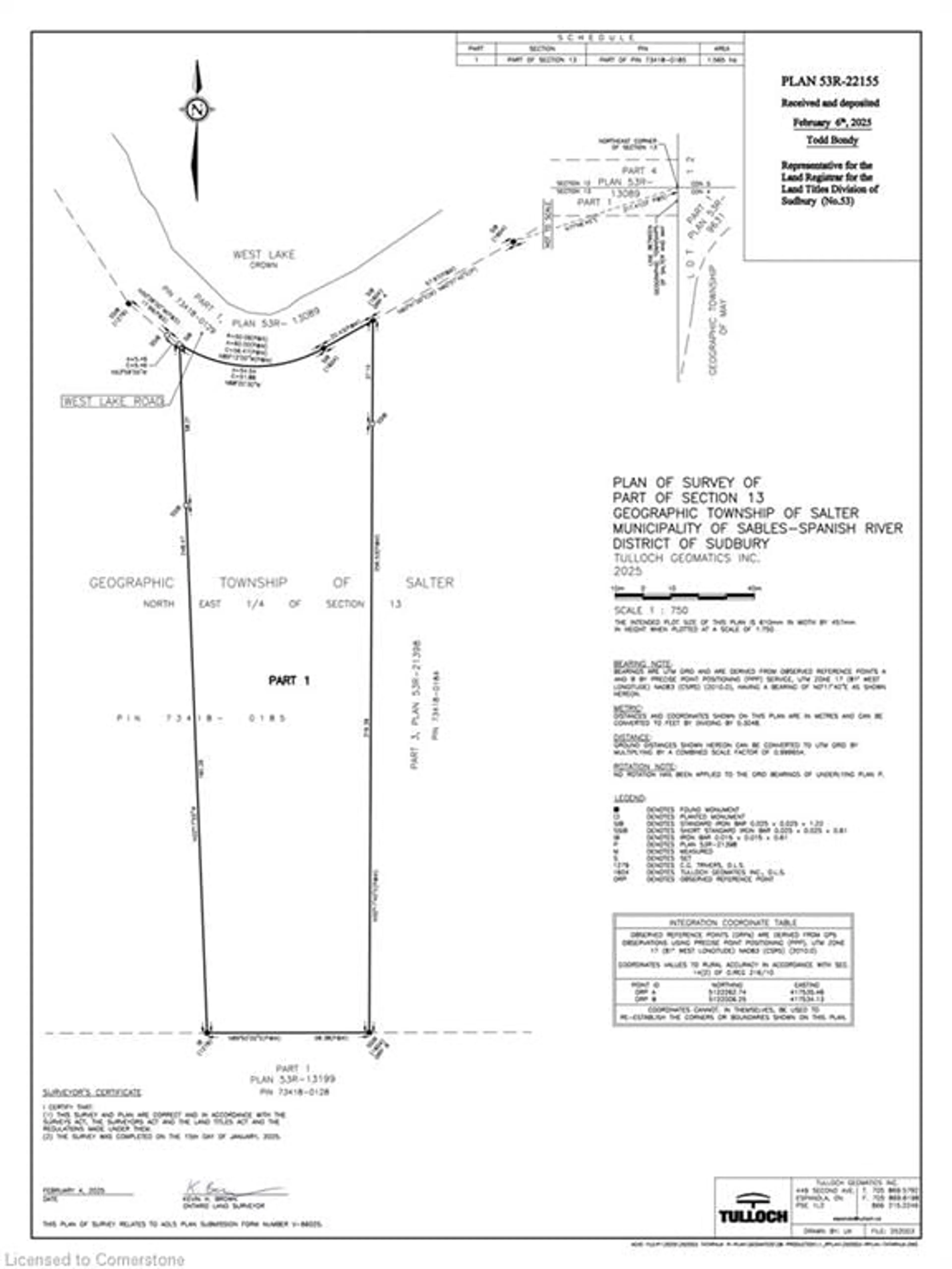 Floor plan for 0 West Lake Rd, Massey Ontario P0P 1P0