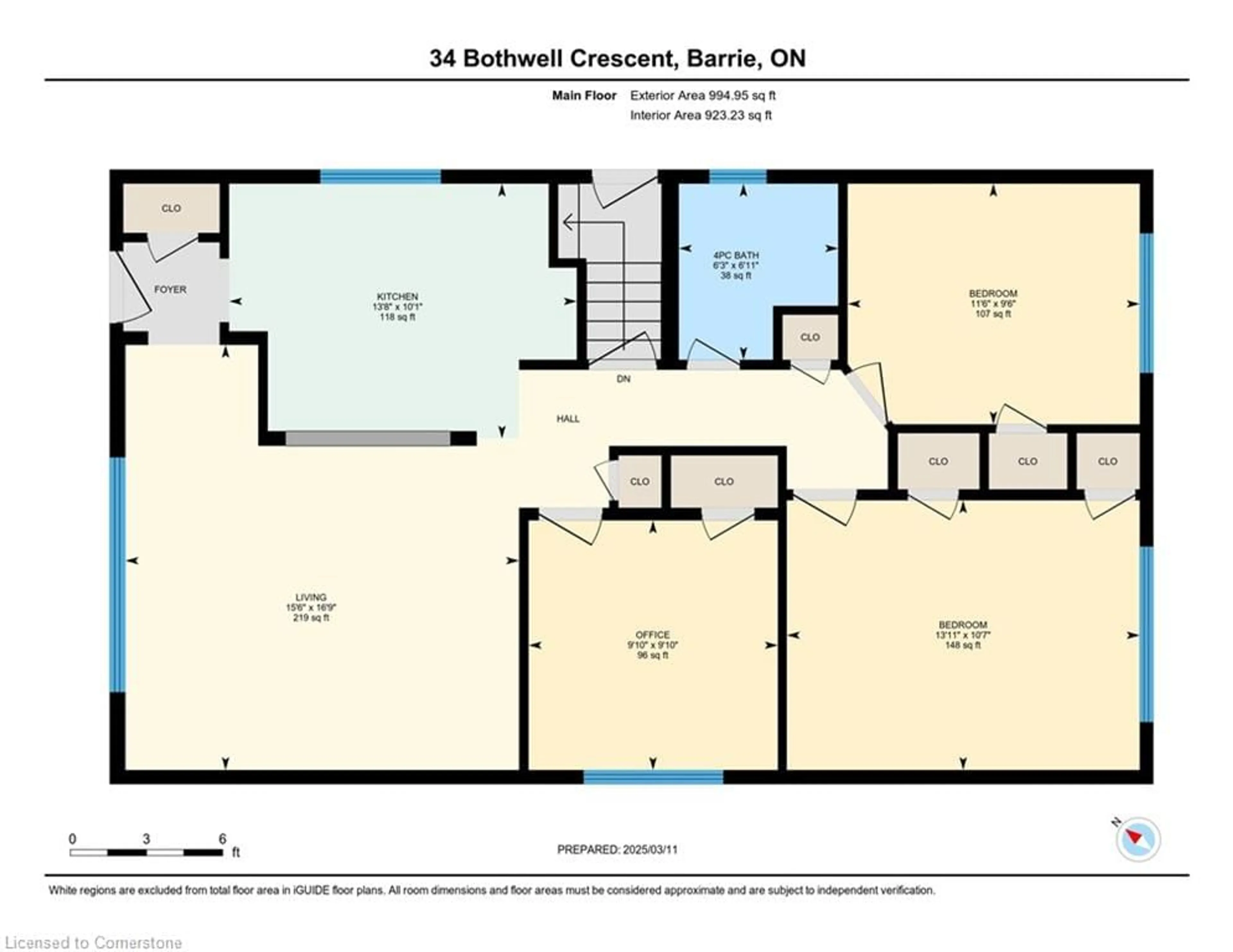 Floor plan for 34 Bothwell Cres, Barrie Ontario L4M 2S6