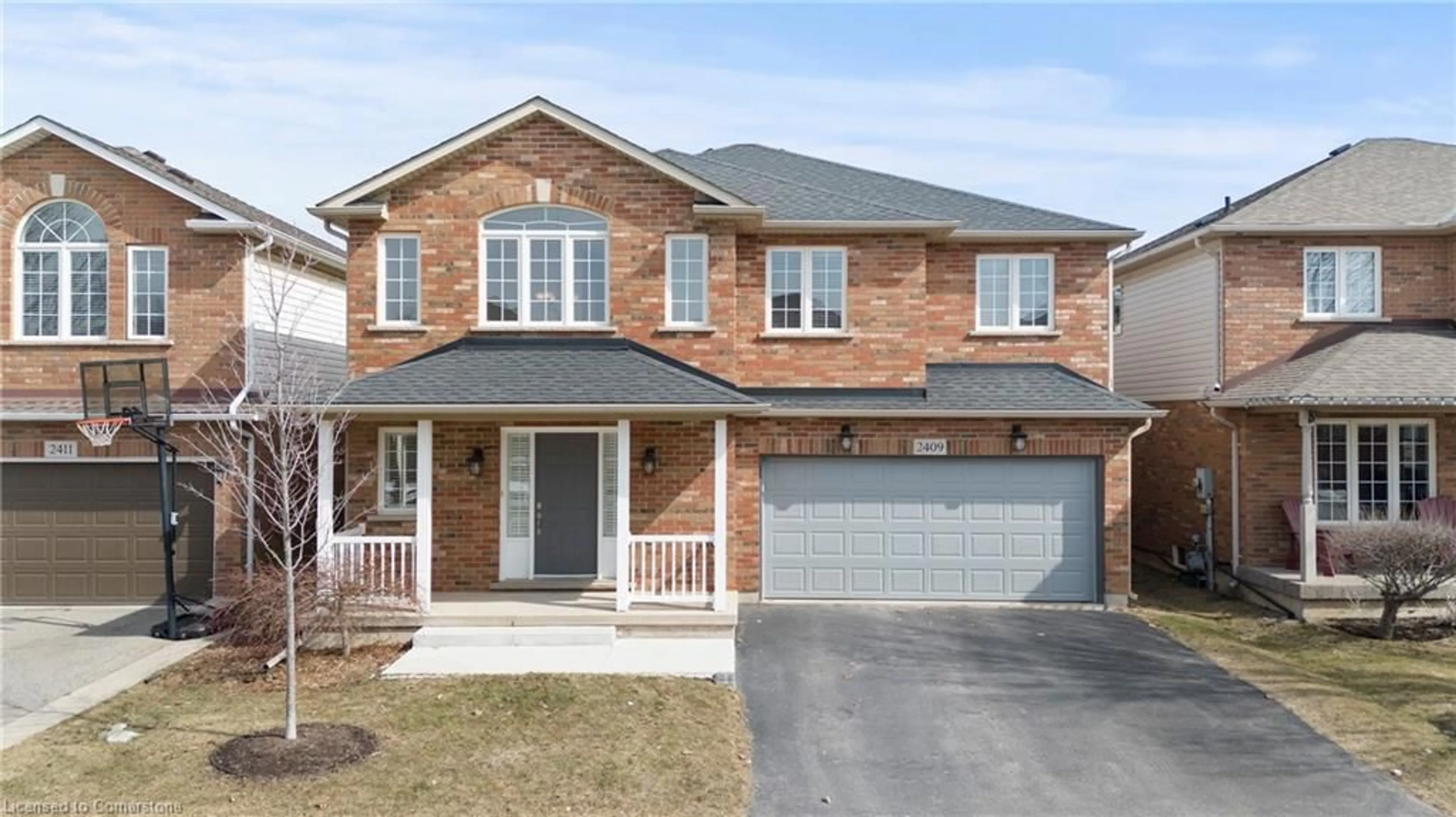 Home with brick exterior material, street for 2409 Norland Dr, Burlington Ontario L7L 6X8