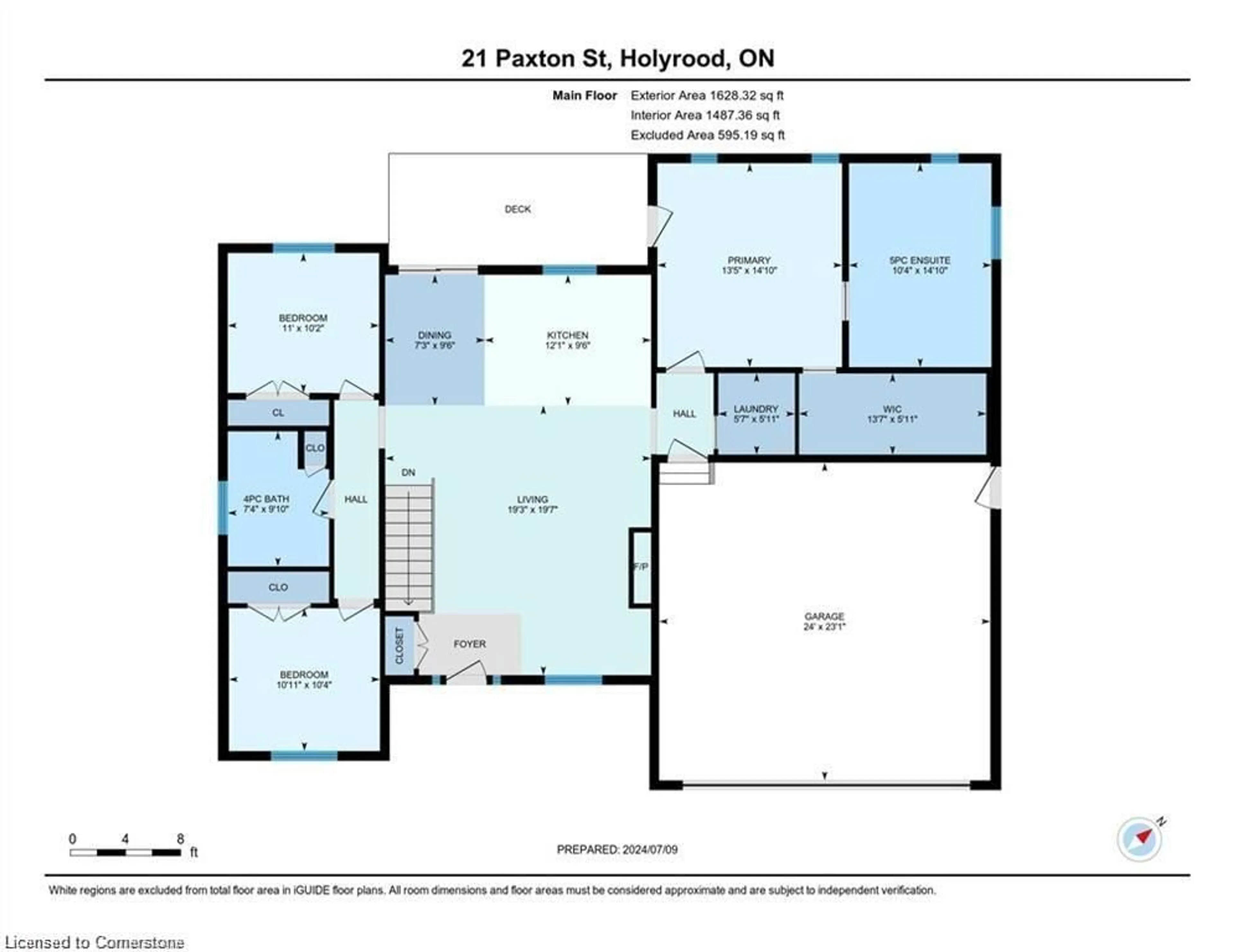 Floor plan for 21 Paxton Street St, Holyrood Ontario N0G 2B0