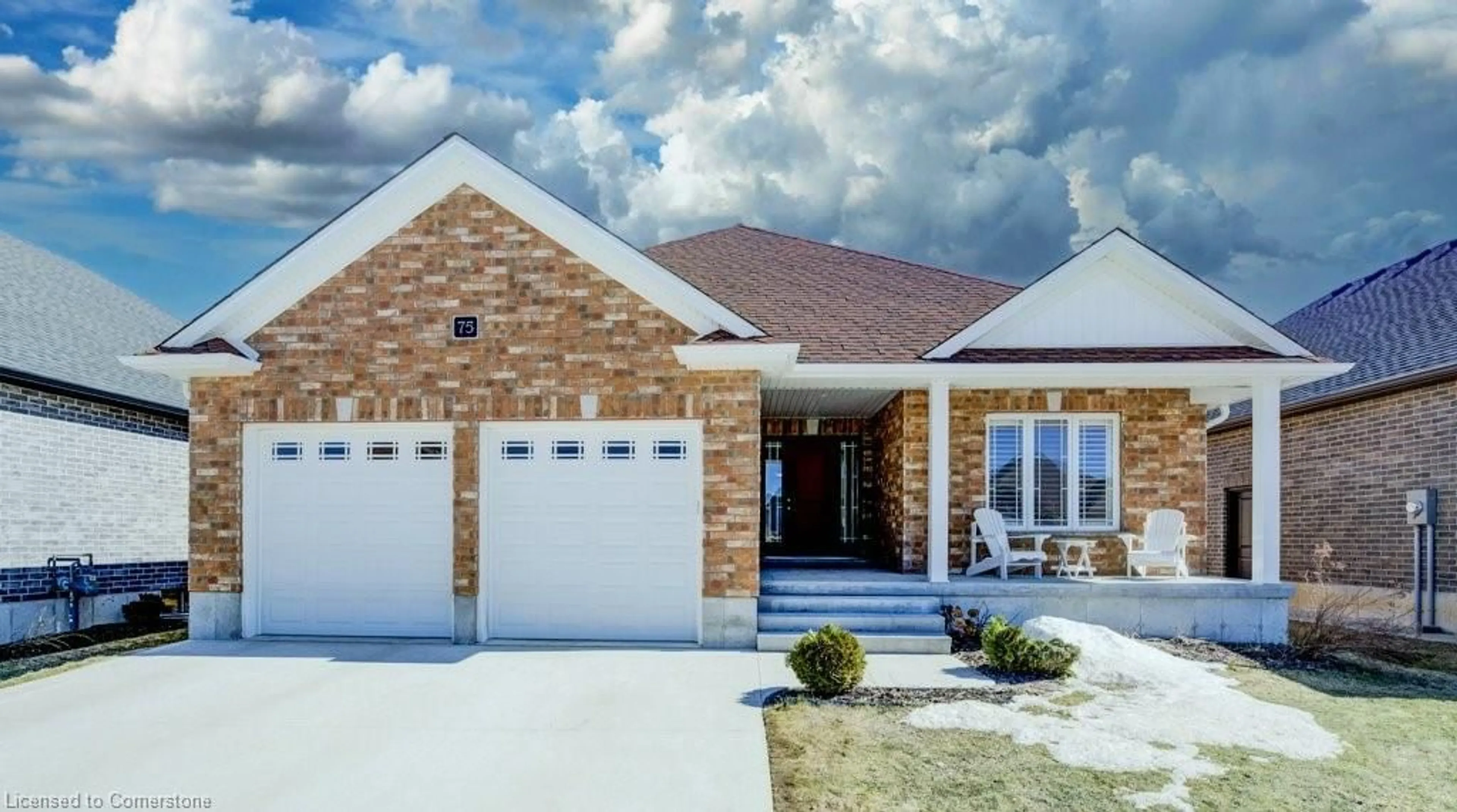 Home with brick exterior material, street for 75 Forbes Cres, Listowel Ontario N4W 0B8