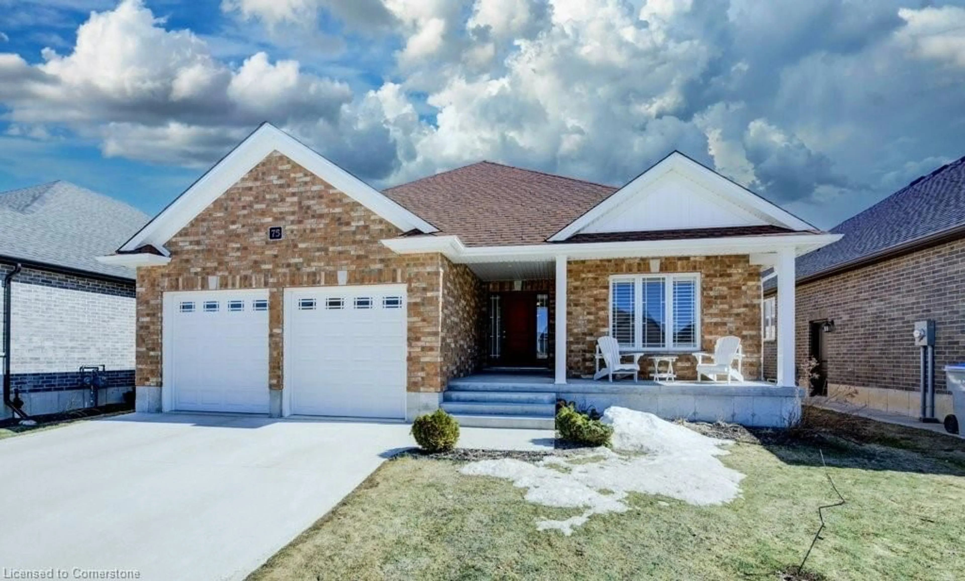 Home with brick exterior material, street for 75 Forbes Cres, Listowel Ontario N4W 0B8