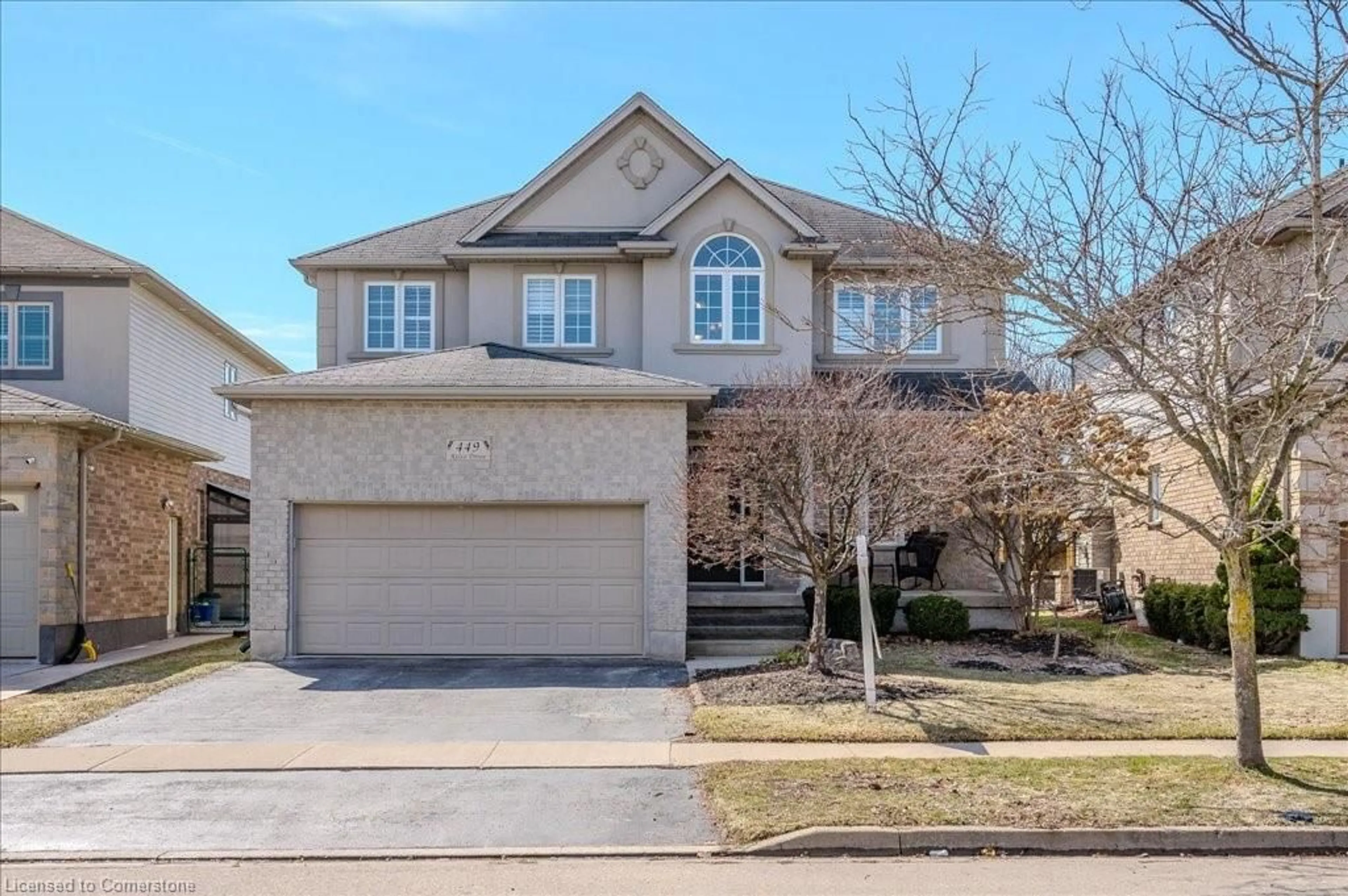 Home with brick exterior material, street for 449 Kelso Dr, Waterloo Ontario N2V 2S2