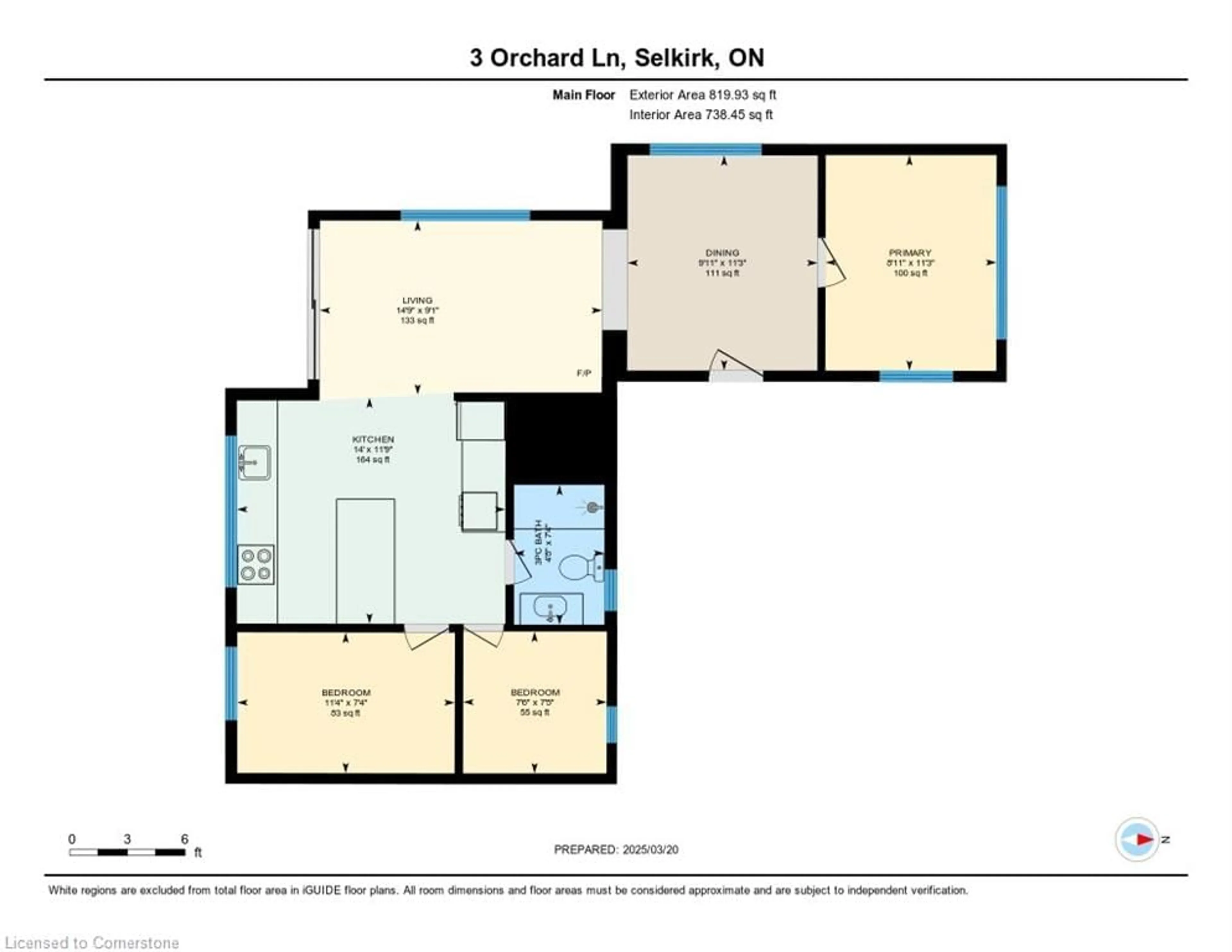 Floor plan for 3 Orchard Lane, Rainham Ontario N0A 1P0