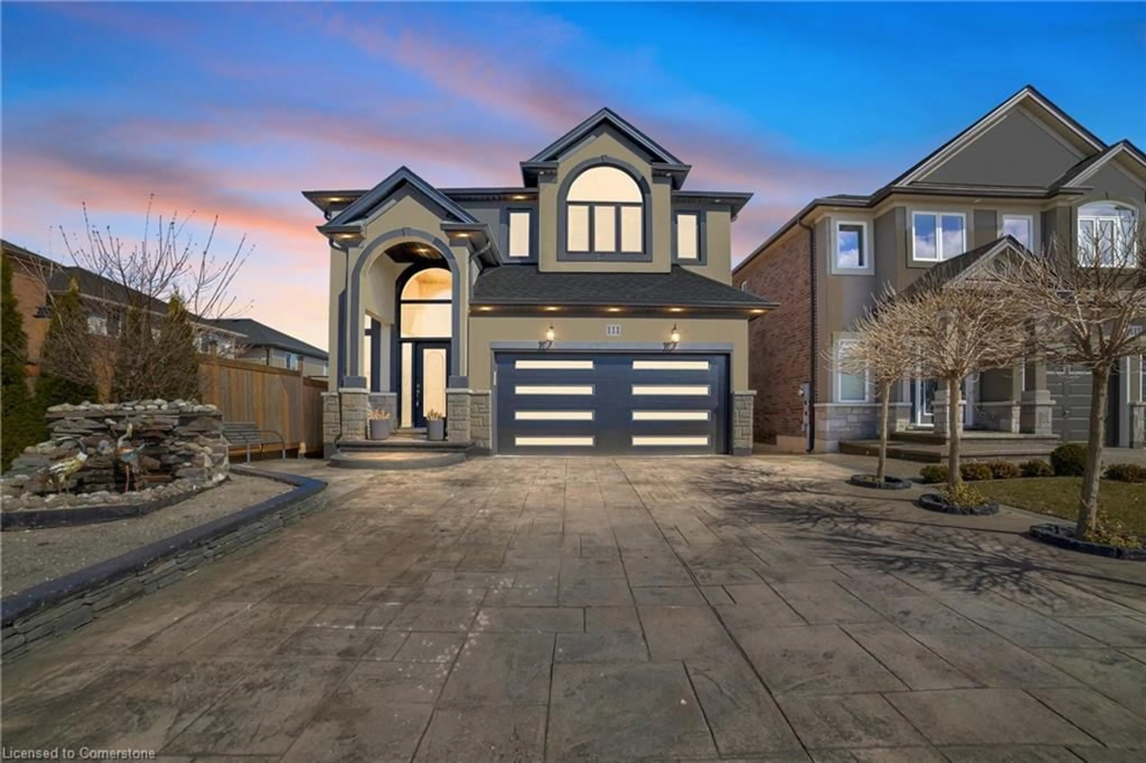 Home with brick exterior material, street for 111 Vineberg Dr, Hamilton Ontario L8W 4A3