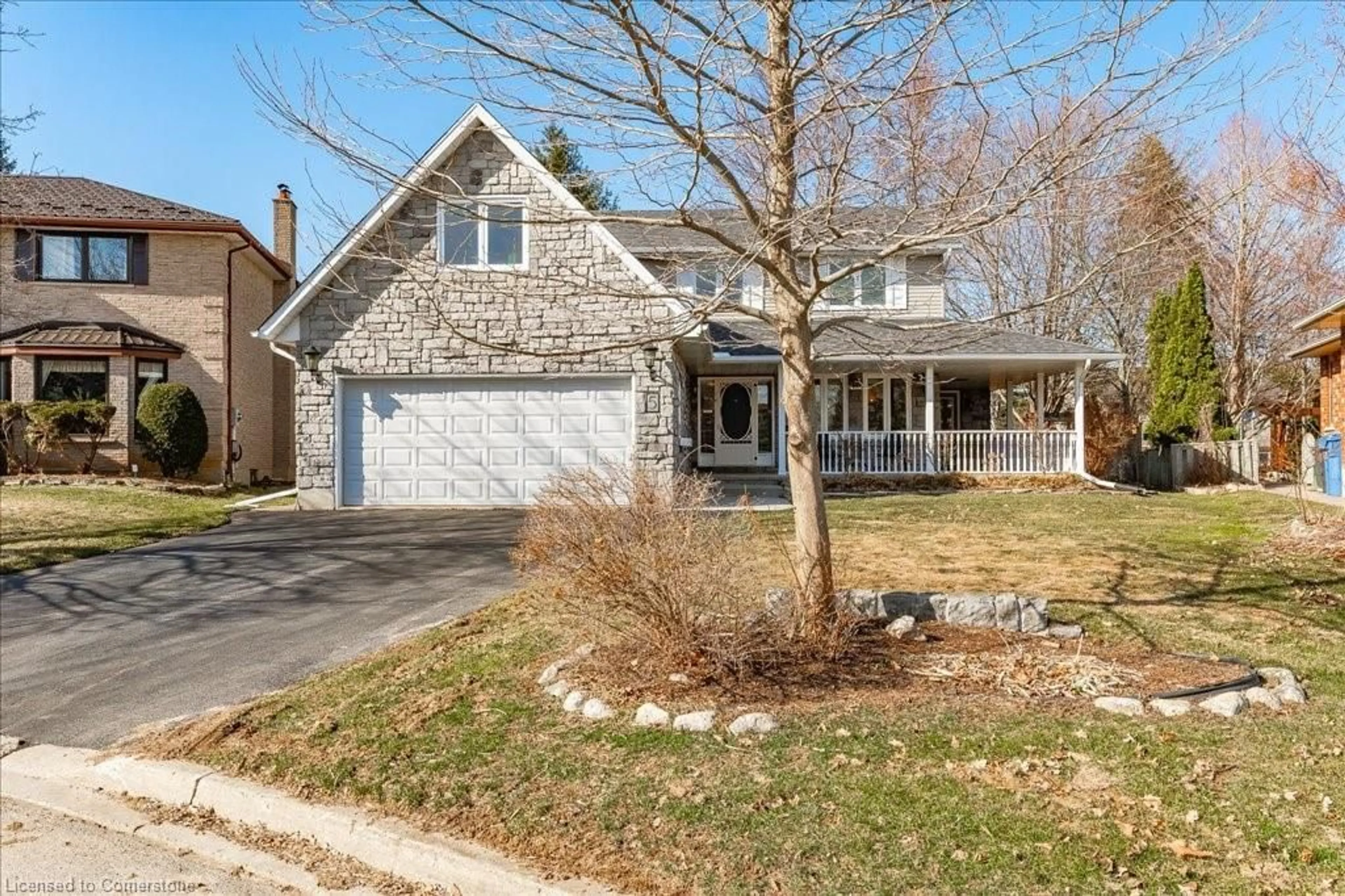 Home with brick exterior material, street for 5 Mulberry Crt, Guelph Ontario N1C 1A6