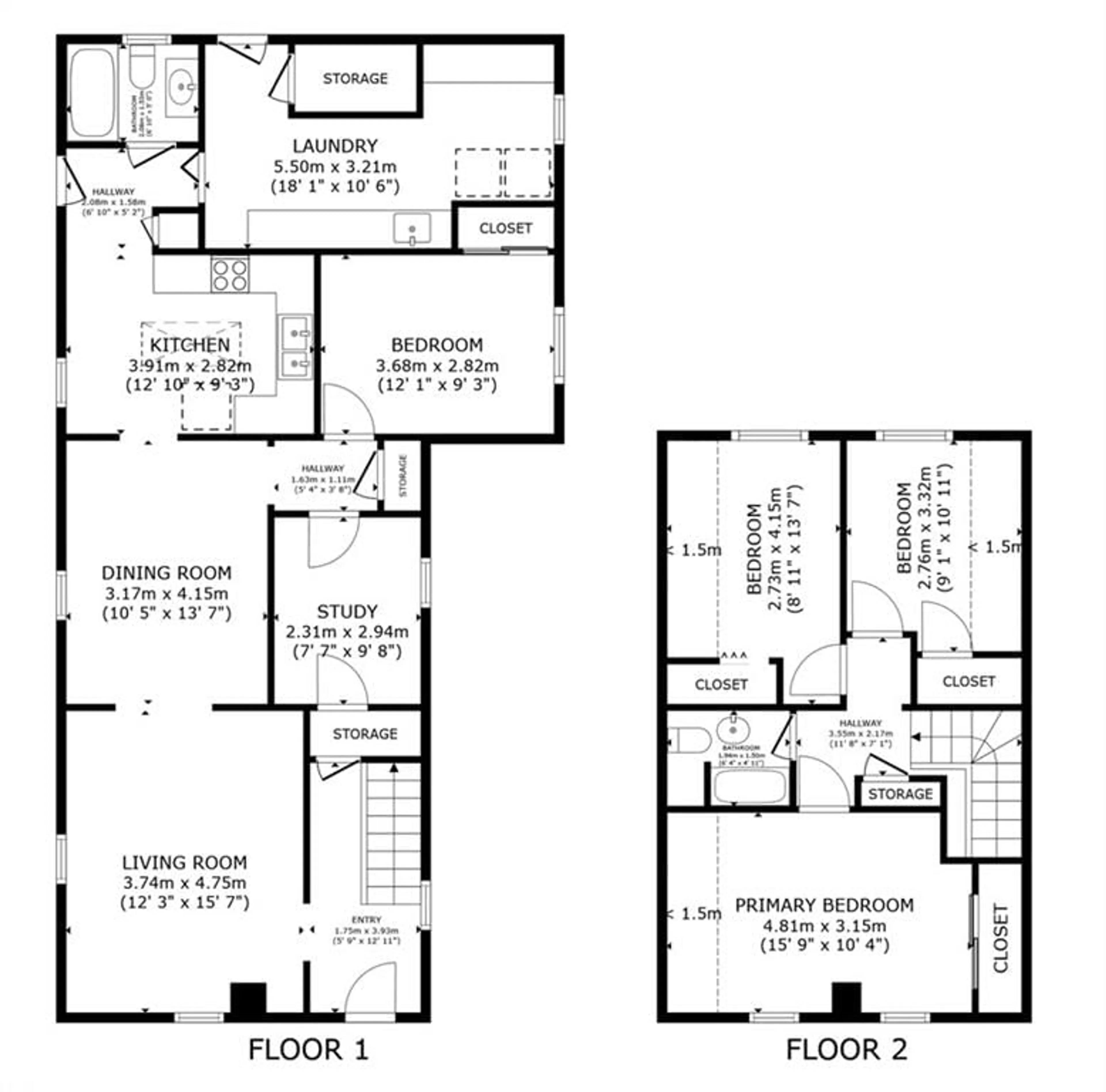 Floor plan for 32 Sussex St, Lindsay Ontario K9V 4H4