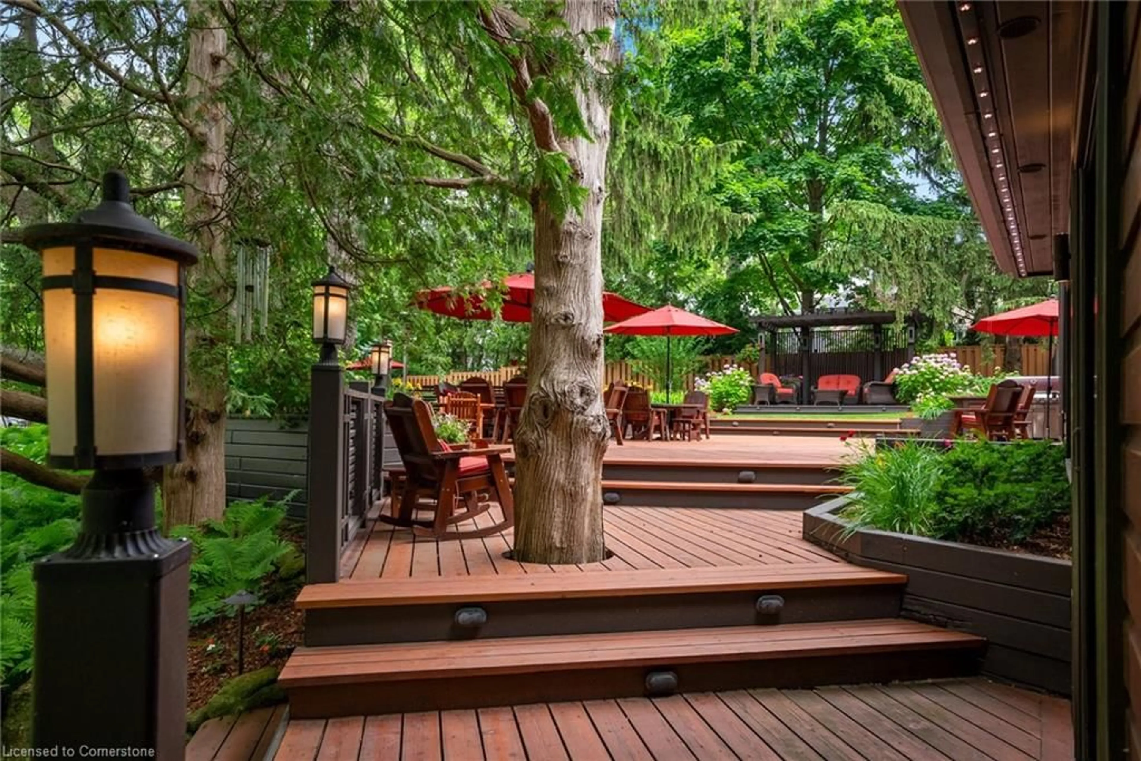 Patio, forest/trees view for 1194 Stirling Dr, Oakville Ontario L6L 1E6