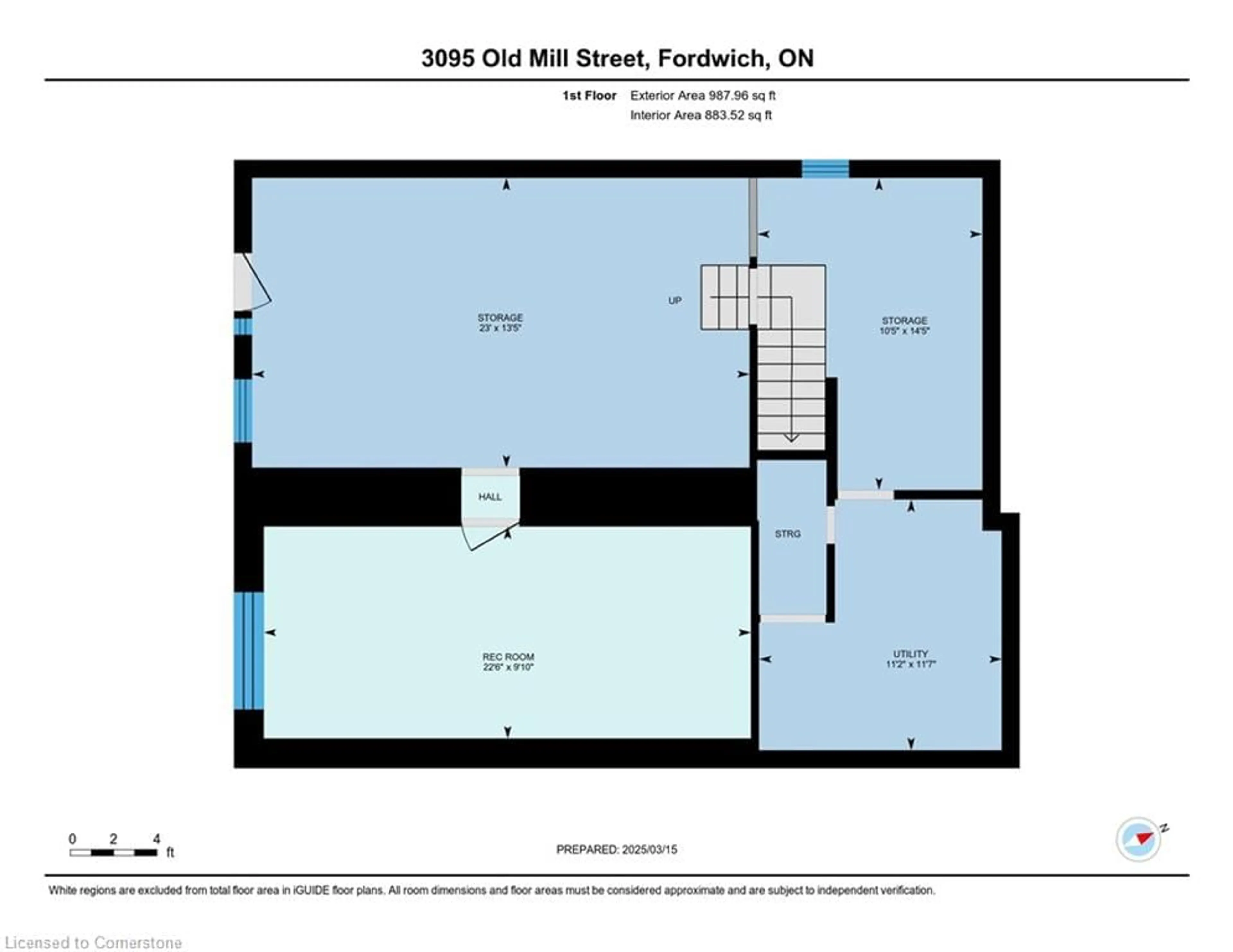 Floor plan for 3095 Old Mill St, Fordwich Ontario N0G 1V0