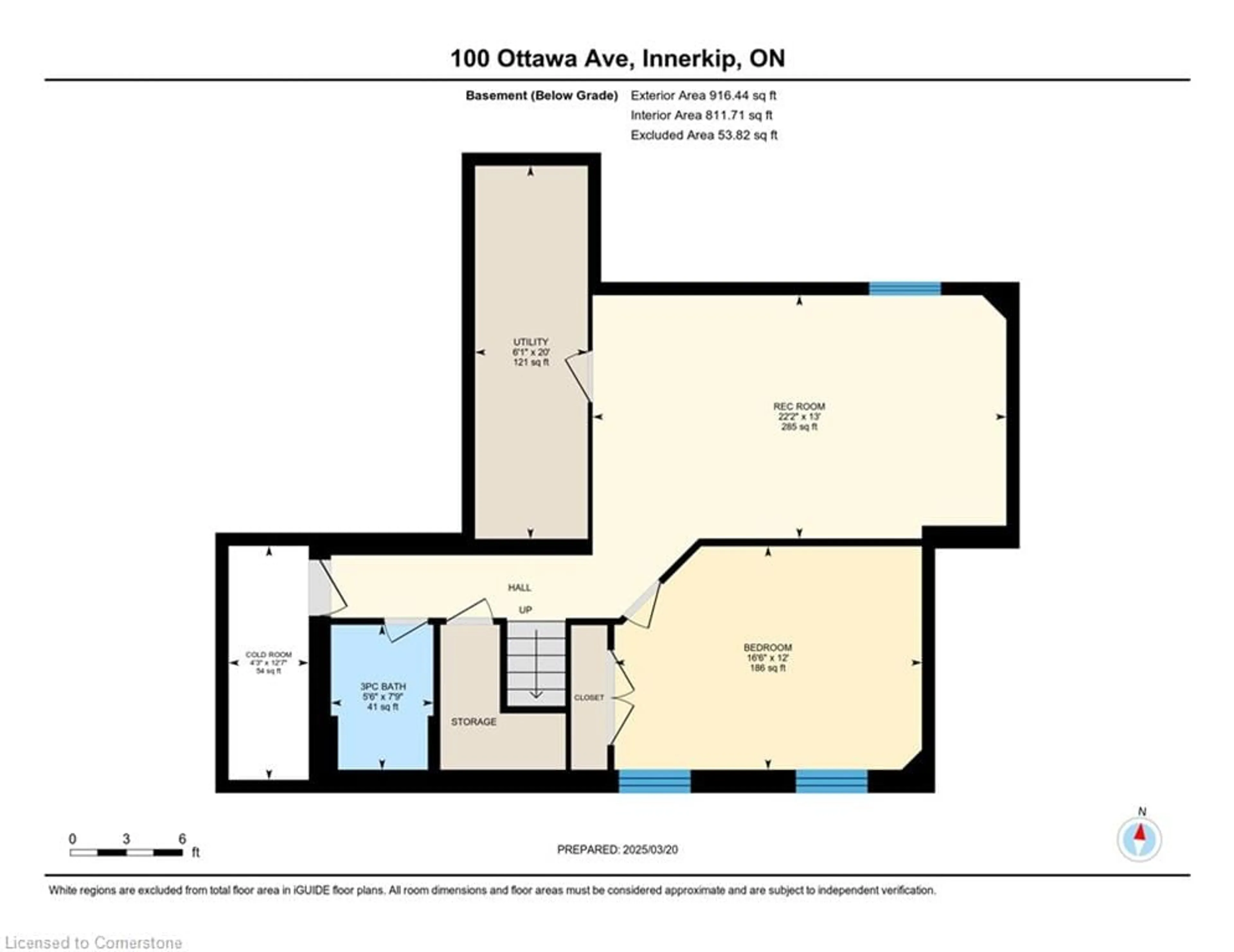 Floor plan for 100 Ottawa Ave, Woodstock Ontario N4T 0H9