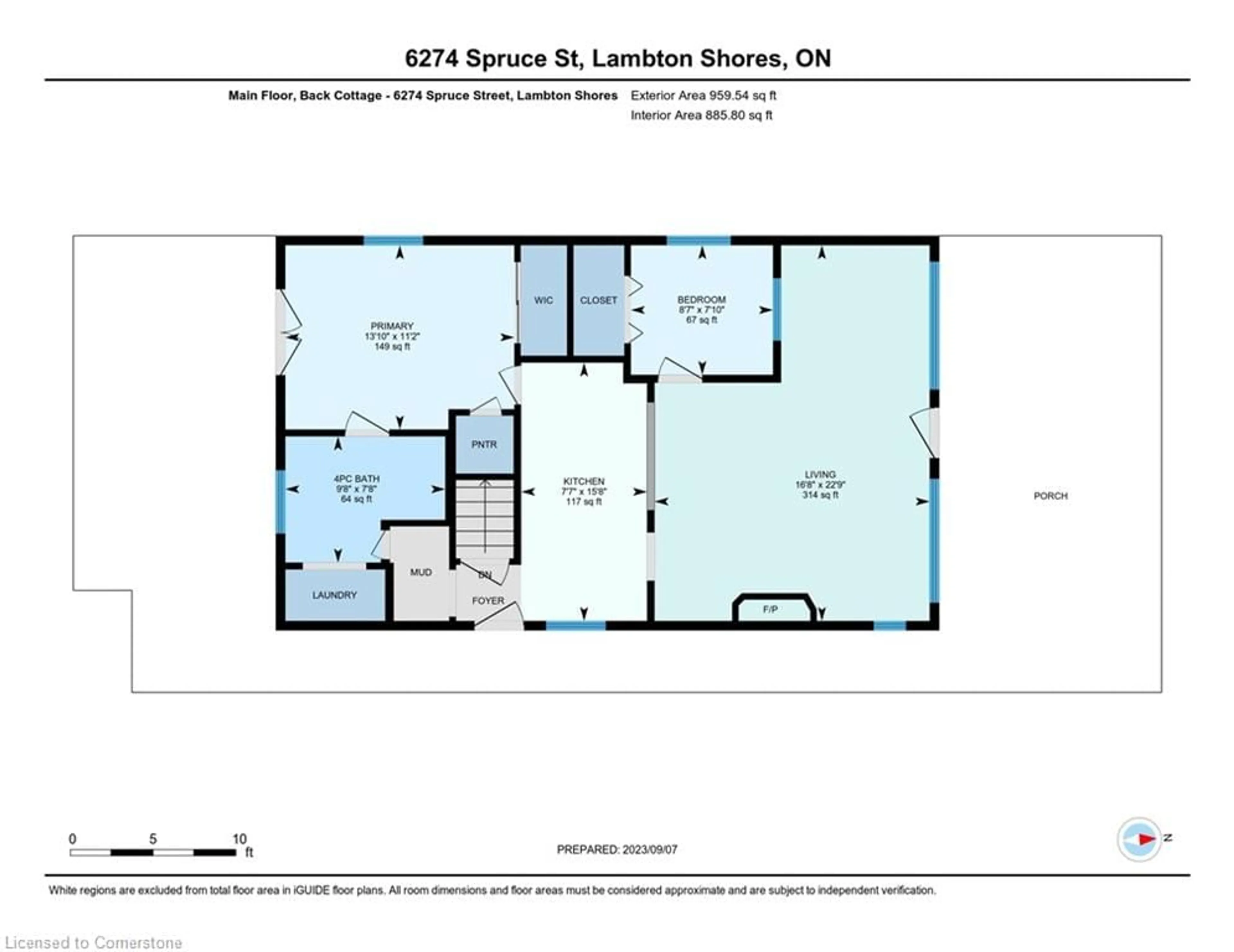 Floor plan for 6274 Spruce St, Ipperwash Ontario N0N 1J0