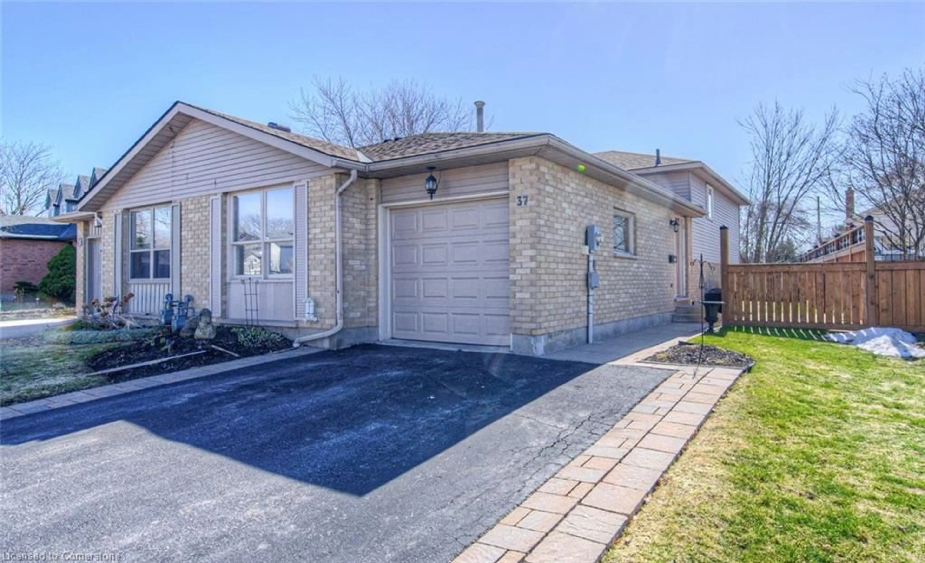 Home with brick exterior material, street for 37 Sandalwood Dr, Cambridge Ontario N1P 1A9