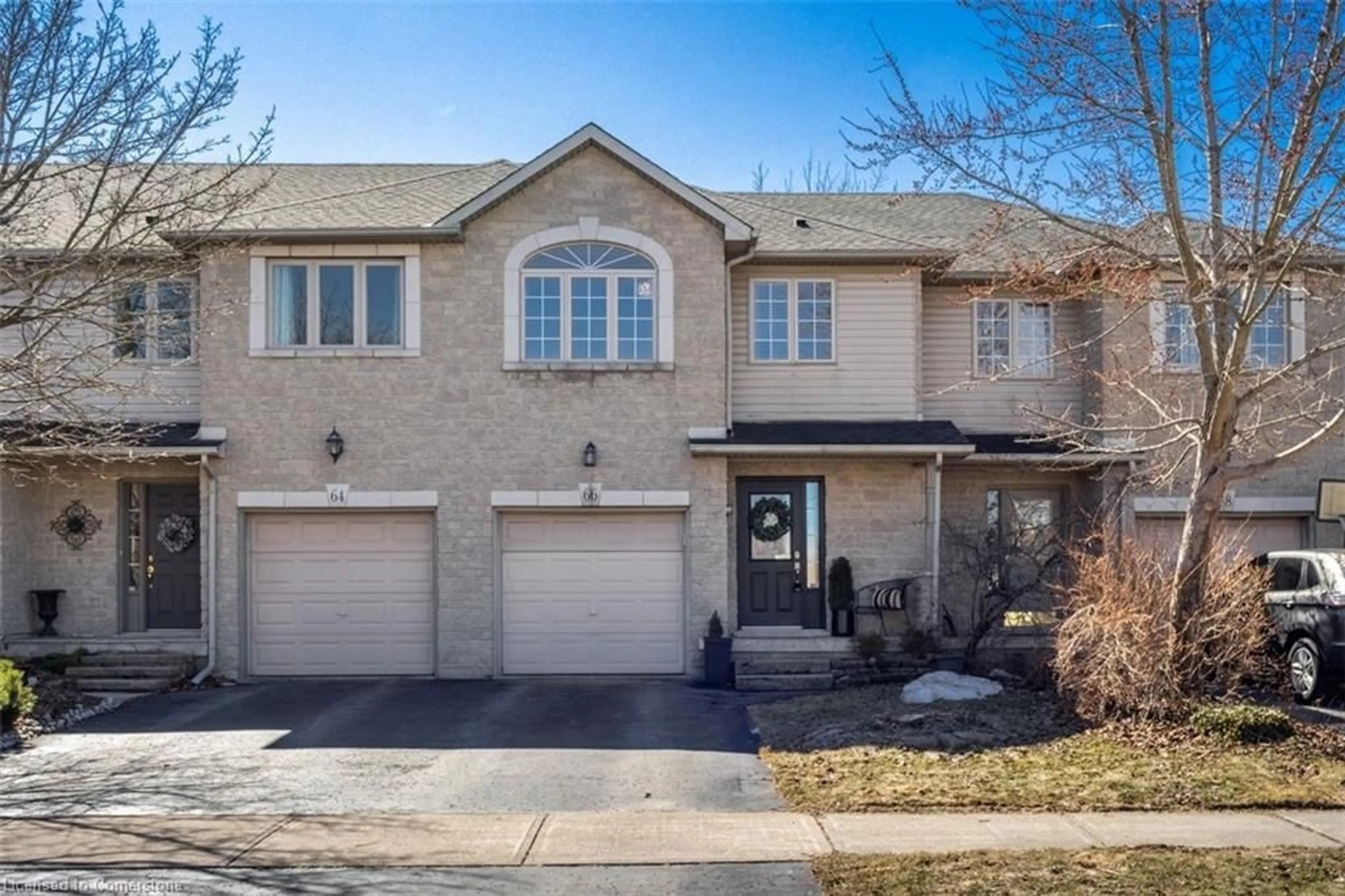Home with brick exterior material, street for 66 Foxborough Rd, Ancaster Ontario L9G 4Y8