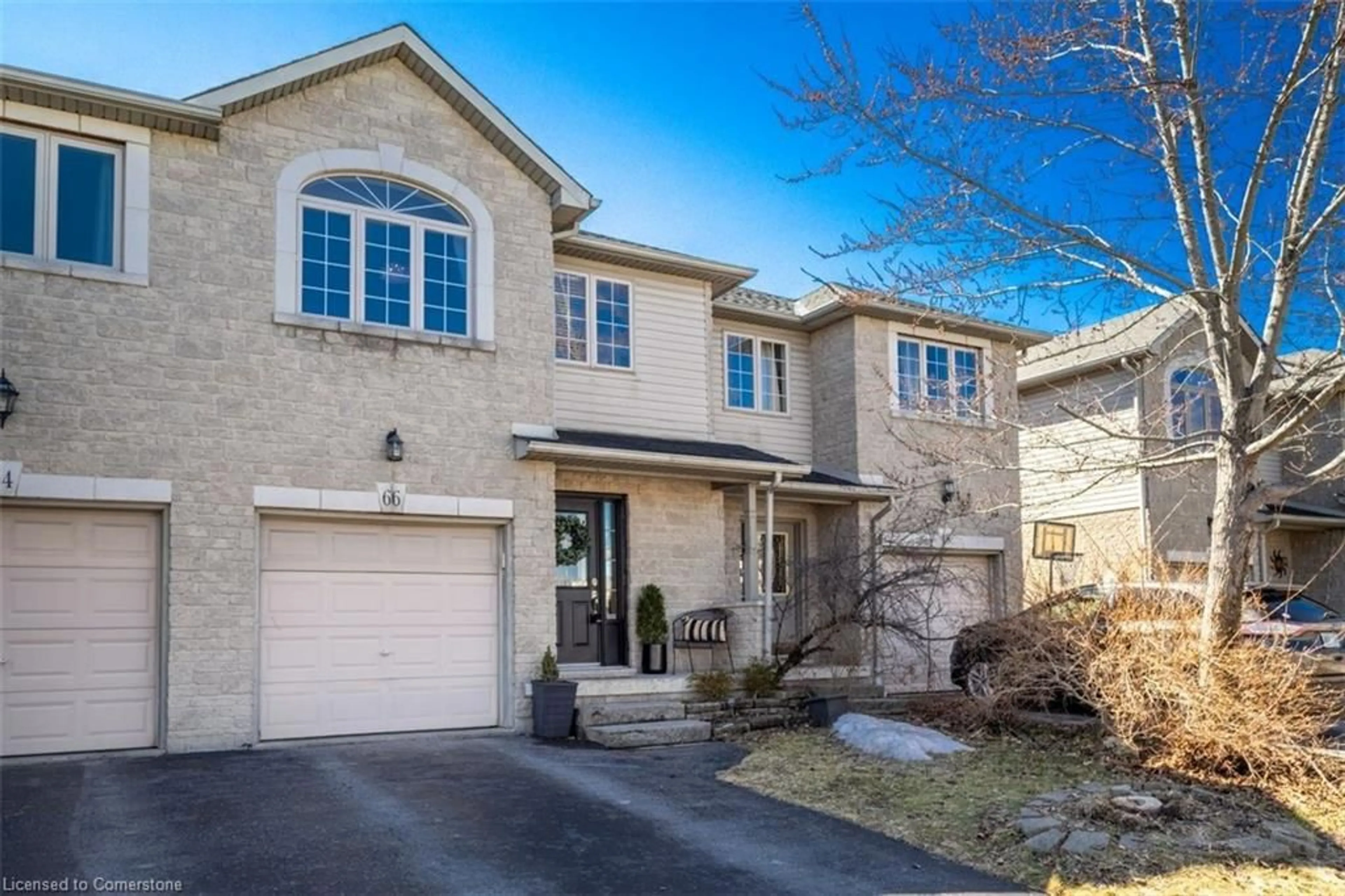 Home with brick exterior material, street for 66 Foxborough Rd, Ancaster Ontario L9G 4Y8