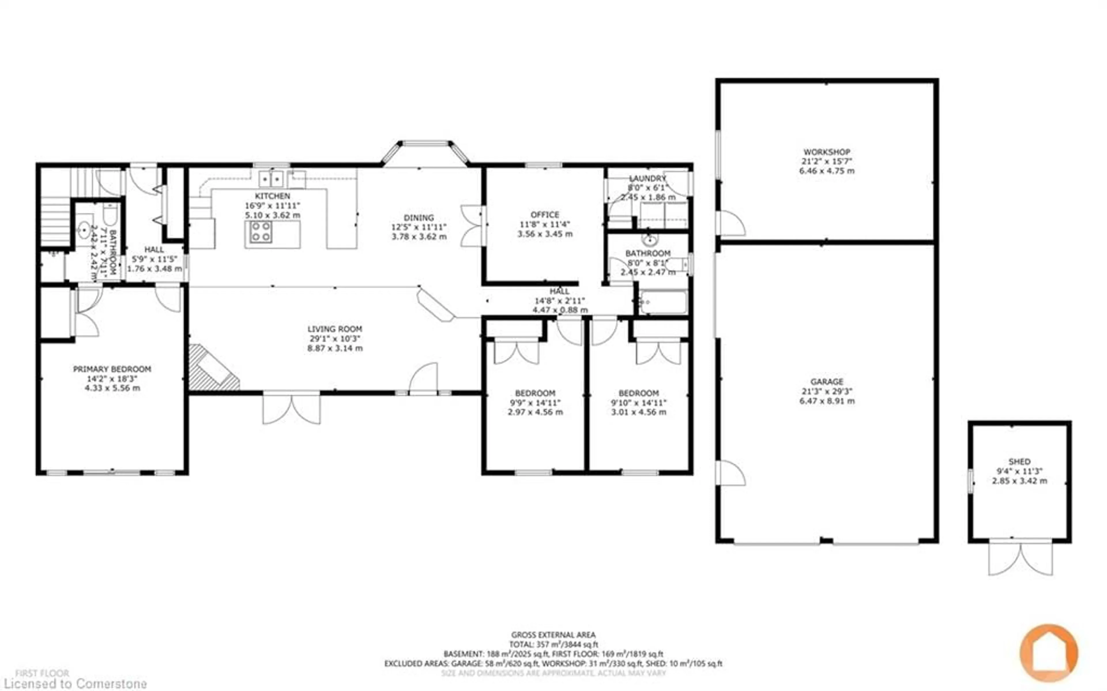 Floor plan for 1708 North Big Island Road, R.R. #1 Rd, Demorestville Ontario K0K 1W0