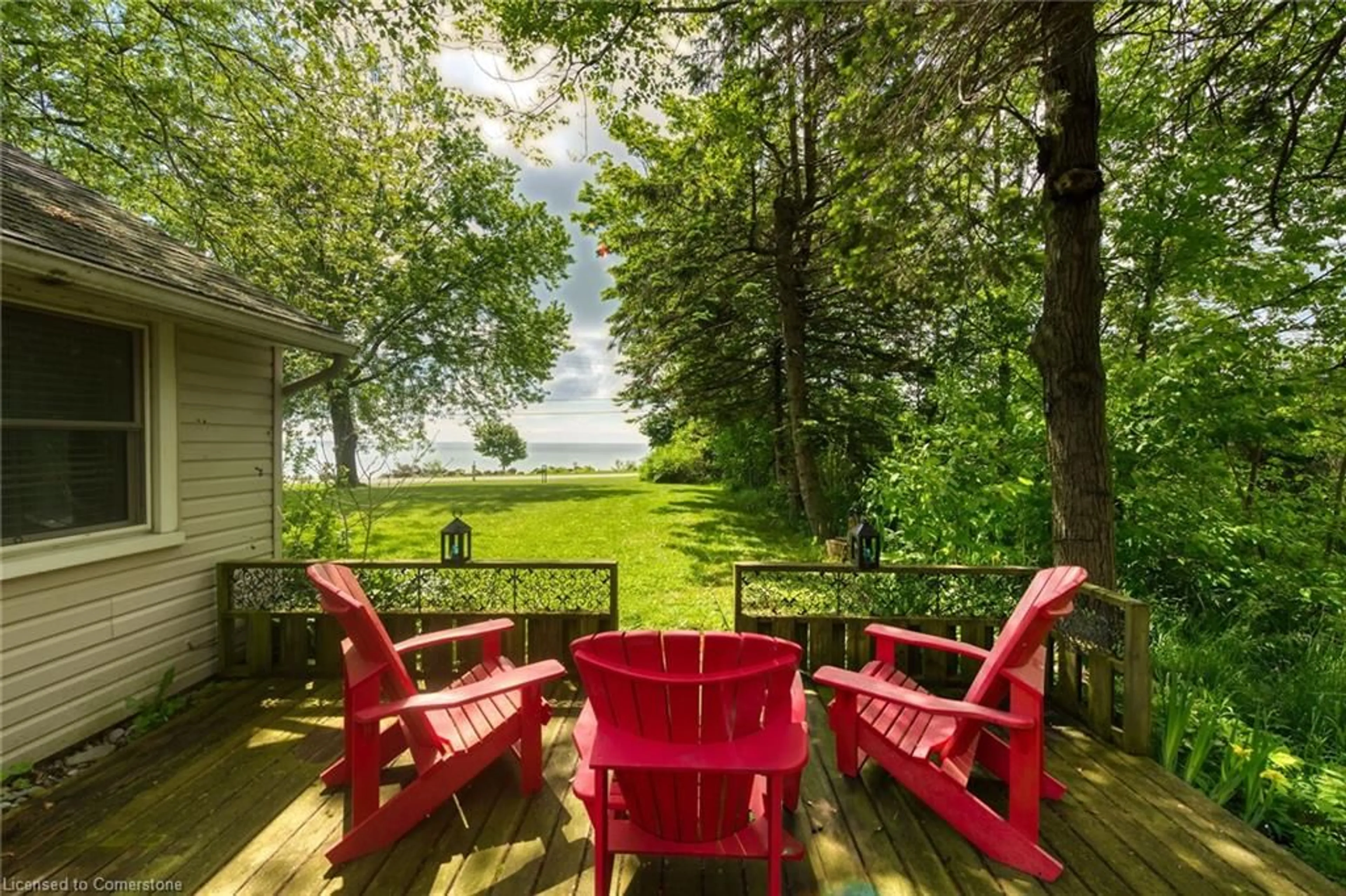 Patio, water/lake/river/ocean view for 2593 North Shore Dr, Lowbanks Ontario N0A 1K0