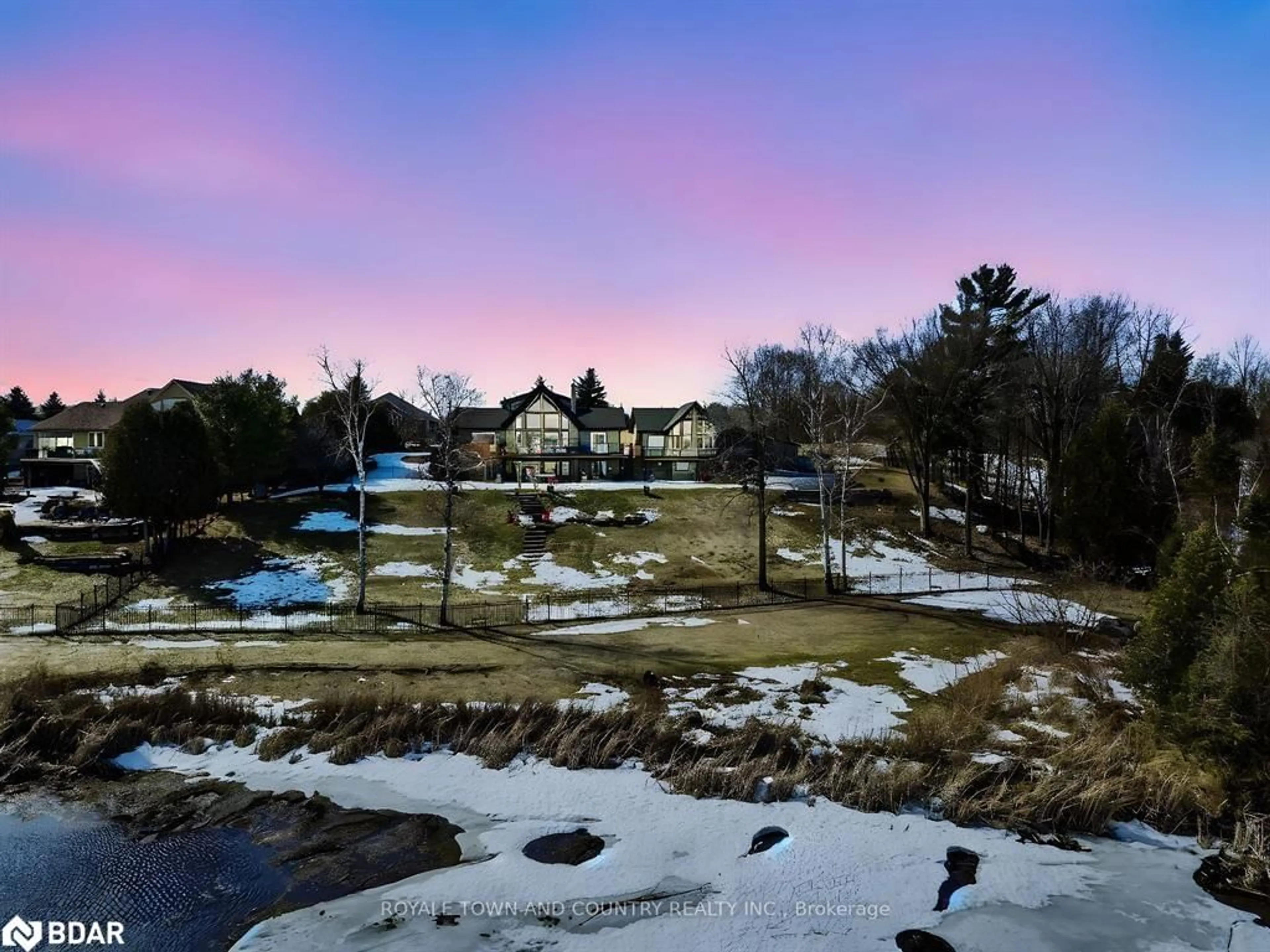 A pic from outside/outdoor area/front of a property/back of a property/a pic from drone, water/lake/river/ocean view for 151 Peller Crt, Kawartha Lakes Ontario K0M 1A0
