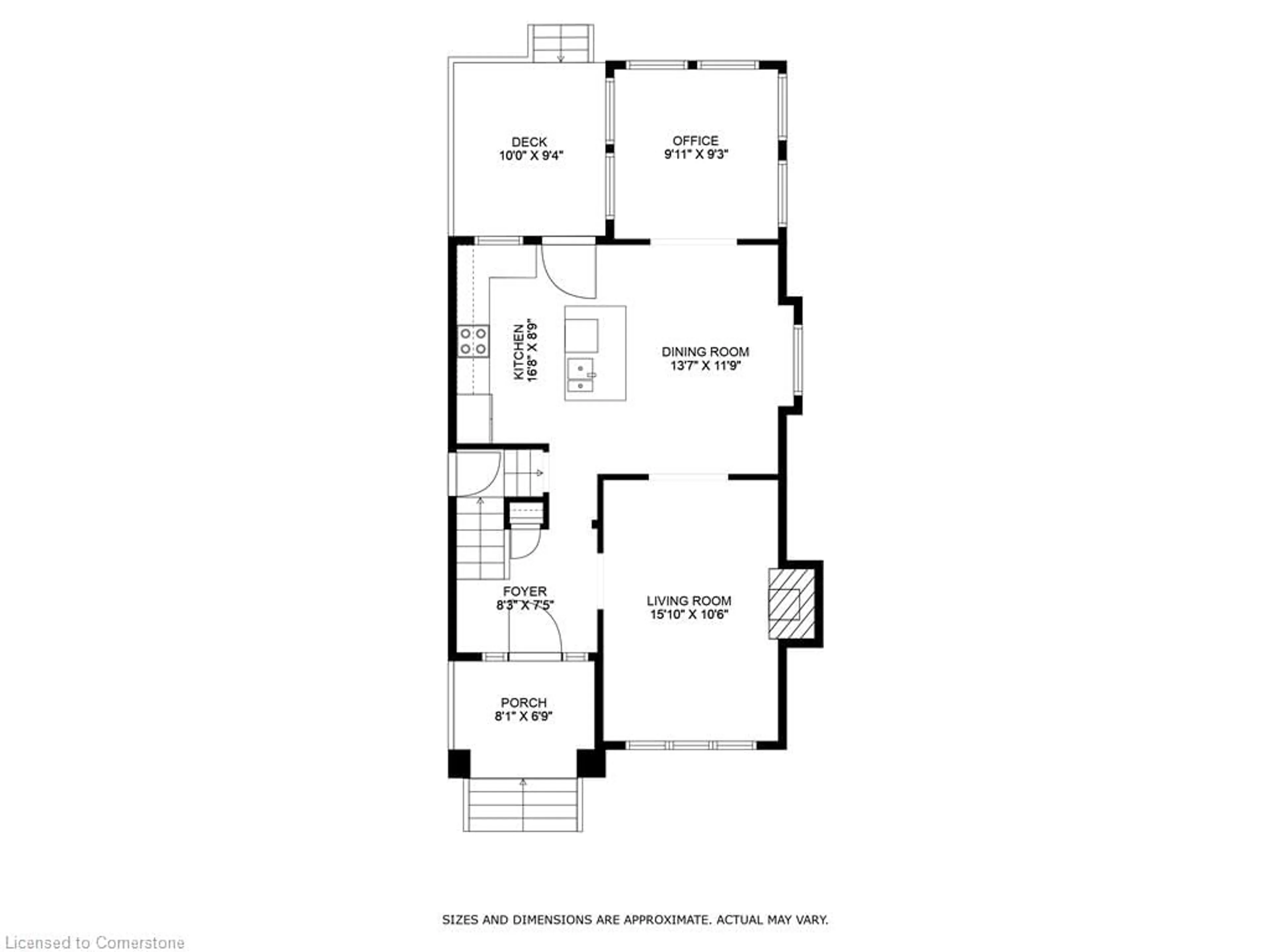 Floor plan for 18 Haddon Ave, Hamilton Ontario L8S 1X6