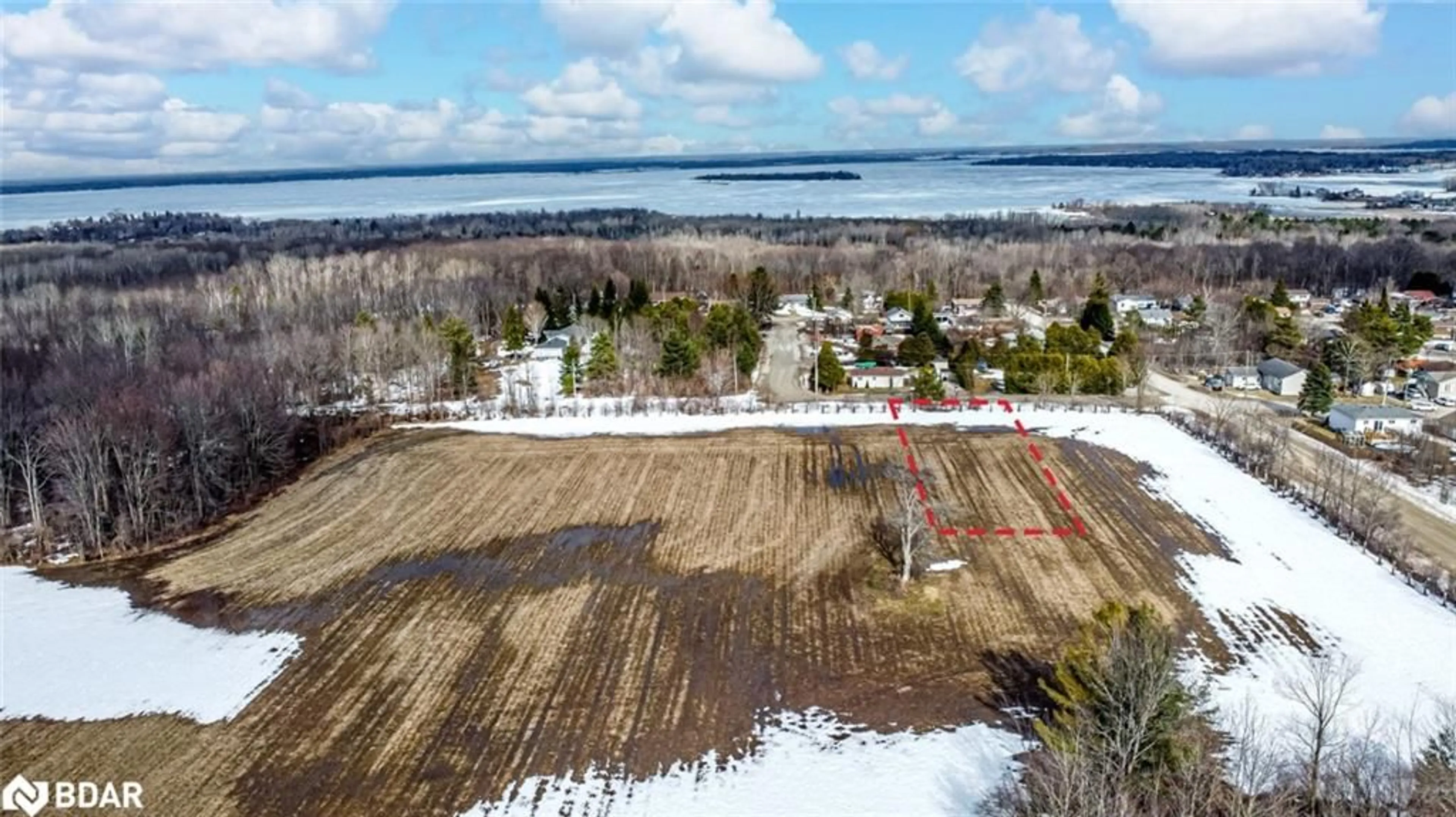 A pic from outside/outdoor area/front of a property/back of a property/a pic from drone, water/lake/river/ocean view for 426 Seventh Avenue, Tay Ontario L0K 1R0