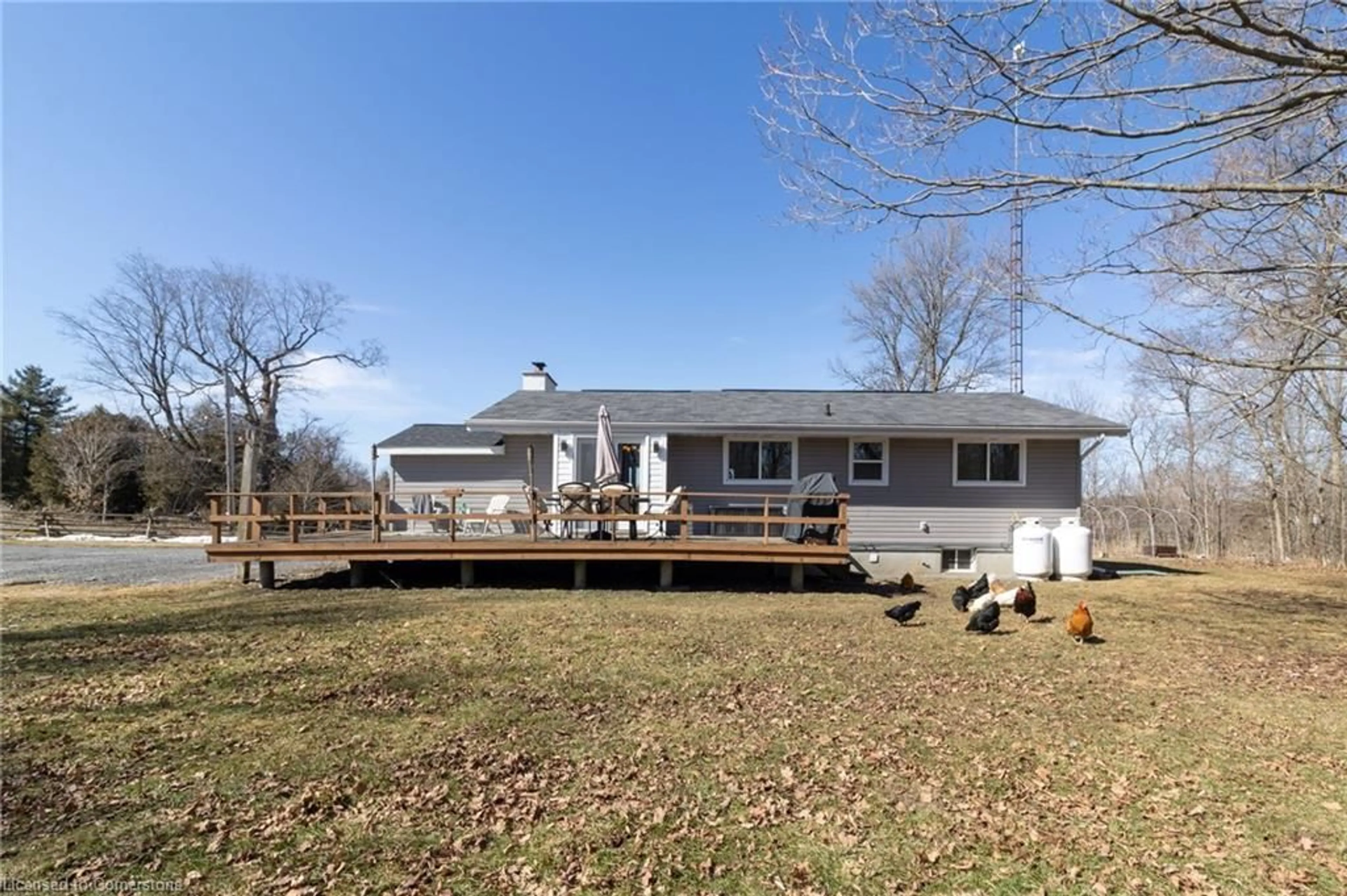 A pic from outside/outdoor area/front of a property/back of a property/a pic from drone, water/lake/river/ocean view for 143 Lyndhurst Rd, Seeleys Bay Ontario K0H 2N0