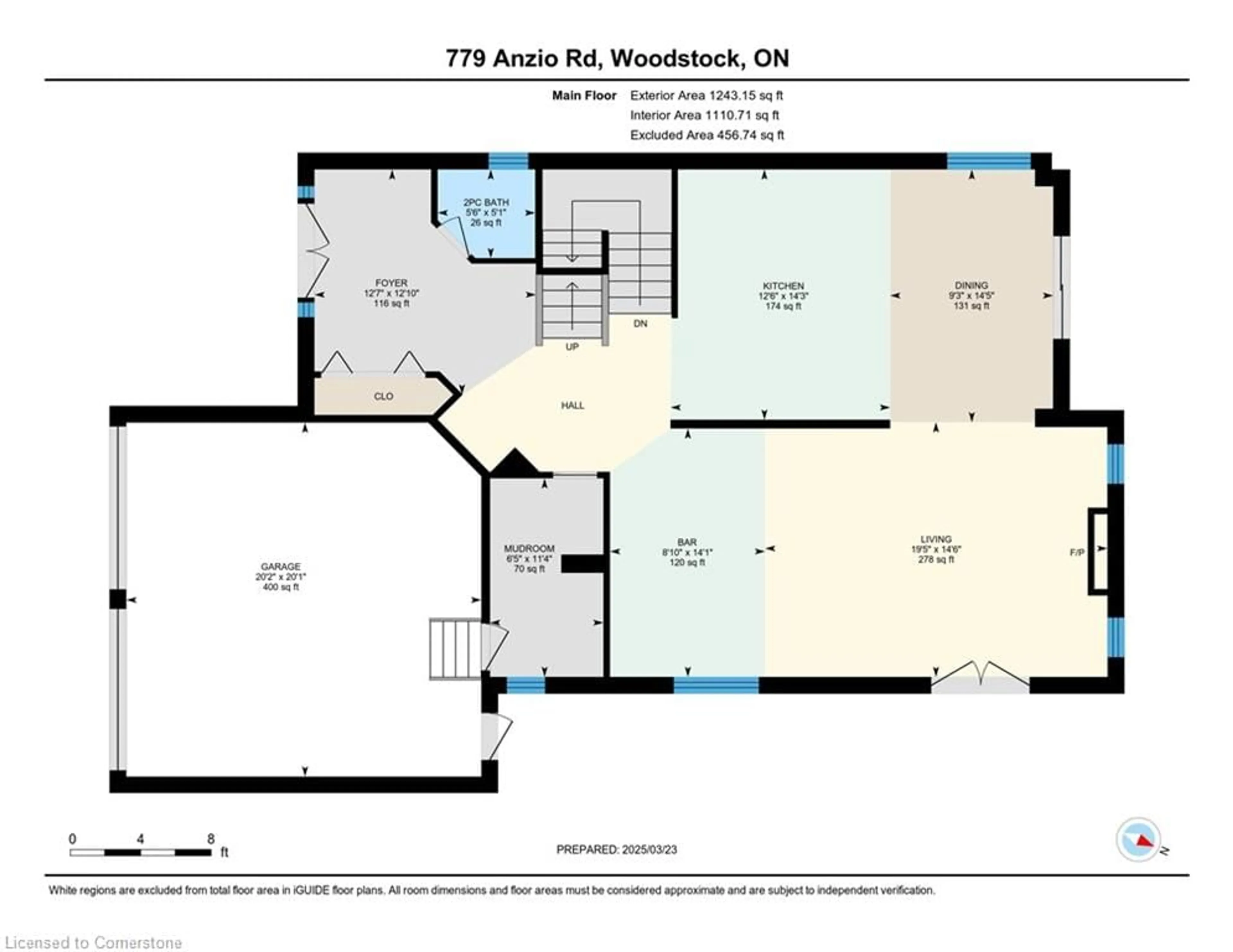 Floor plan for 779 Anzio Rd, Woodstock Ontario N4T 0B5