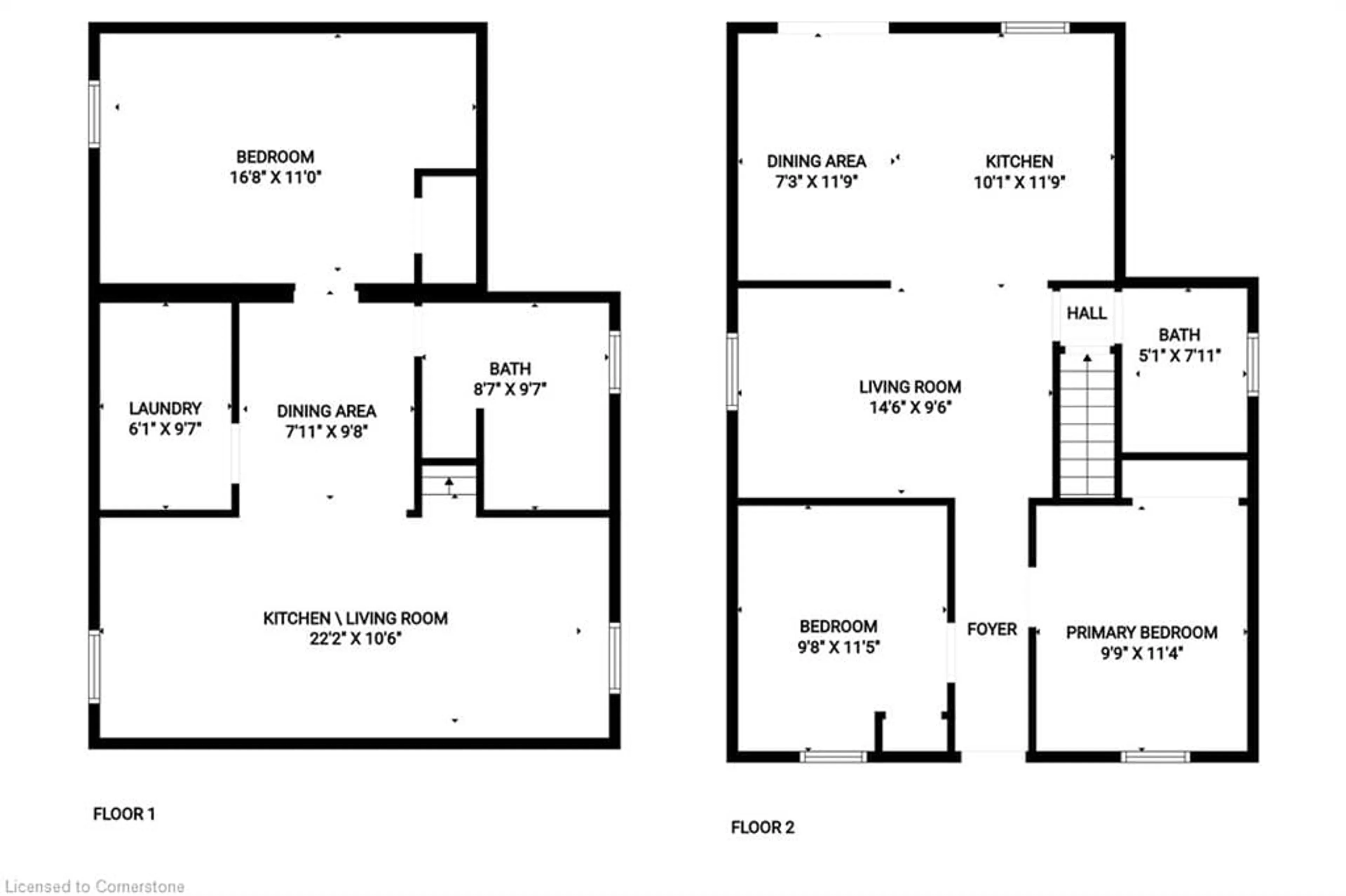 Floor plan for 42 Cameron Ave, Hamilton Ontario L8H 4Y8