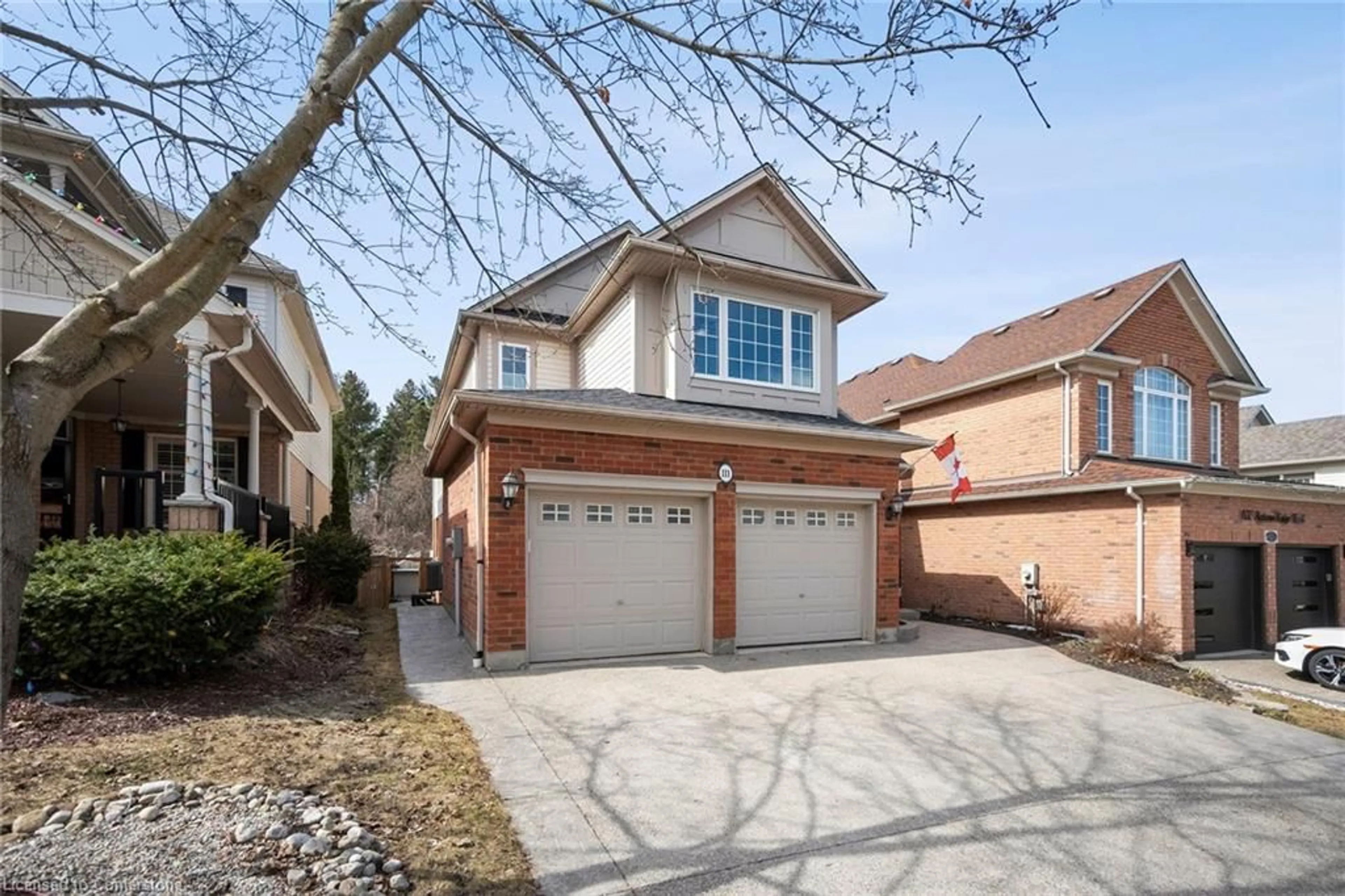 Home with brick exterior material, street for 111 Autumn Ridge Trail, Kitchener Ontario N2P 2K1