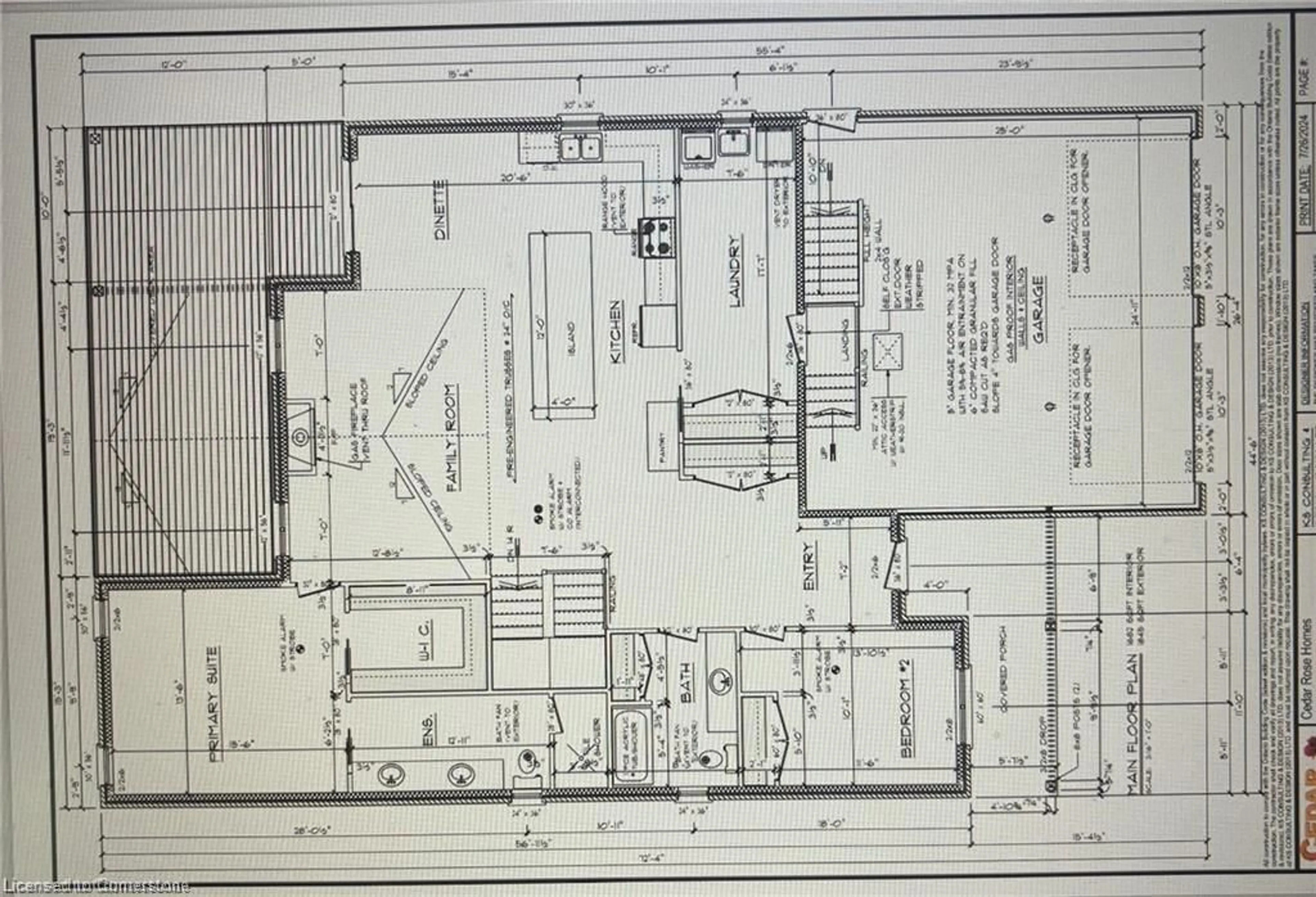Floor plan for LOT 69 Avery Pl, Milverton Ontario N0K 1M0