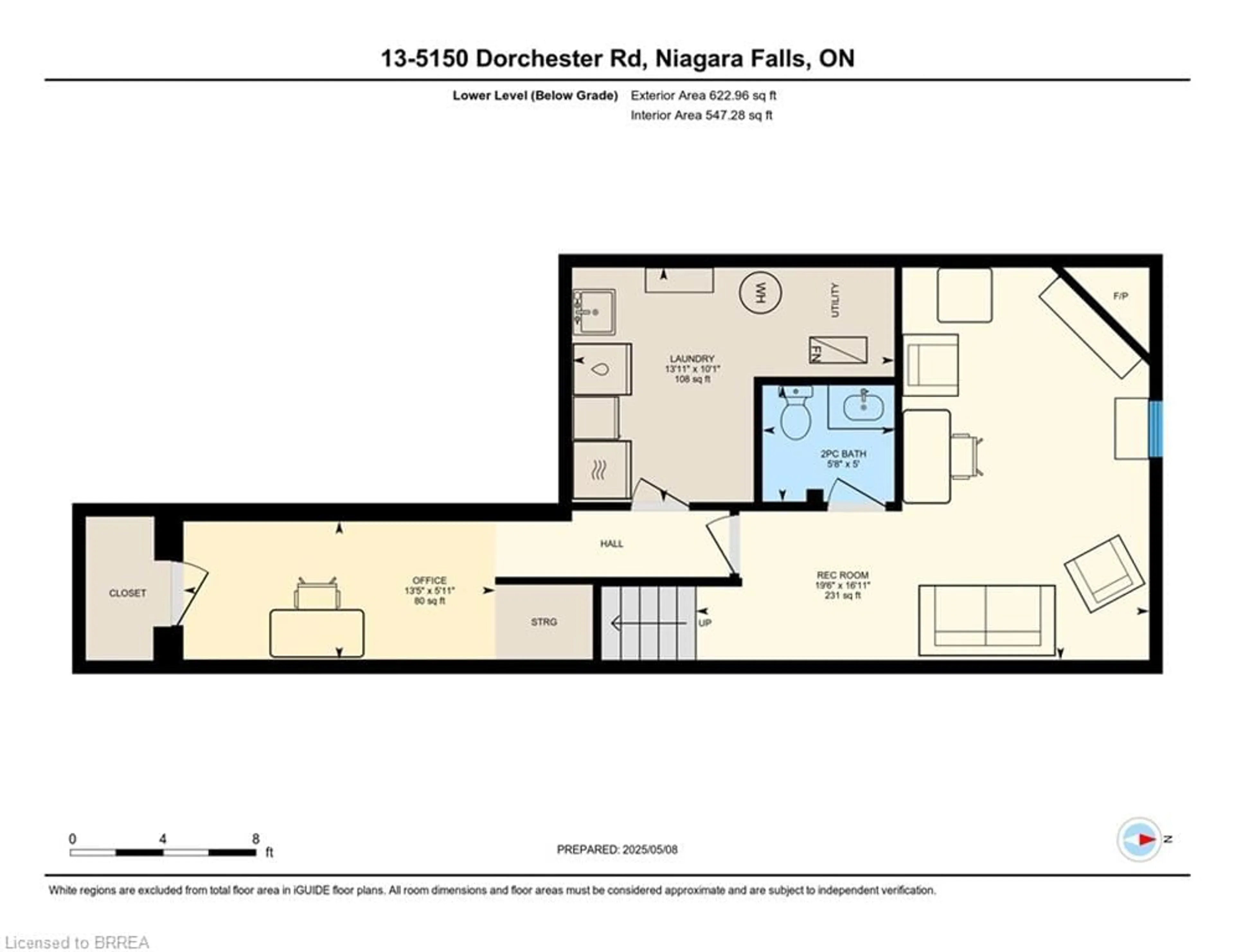 Floor plan for 5150 Dorchester Rd #13, Niagara Falls Ontario L2E 7H2