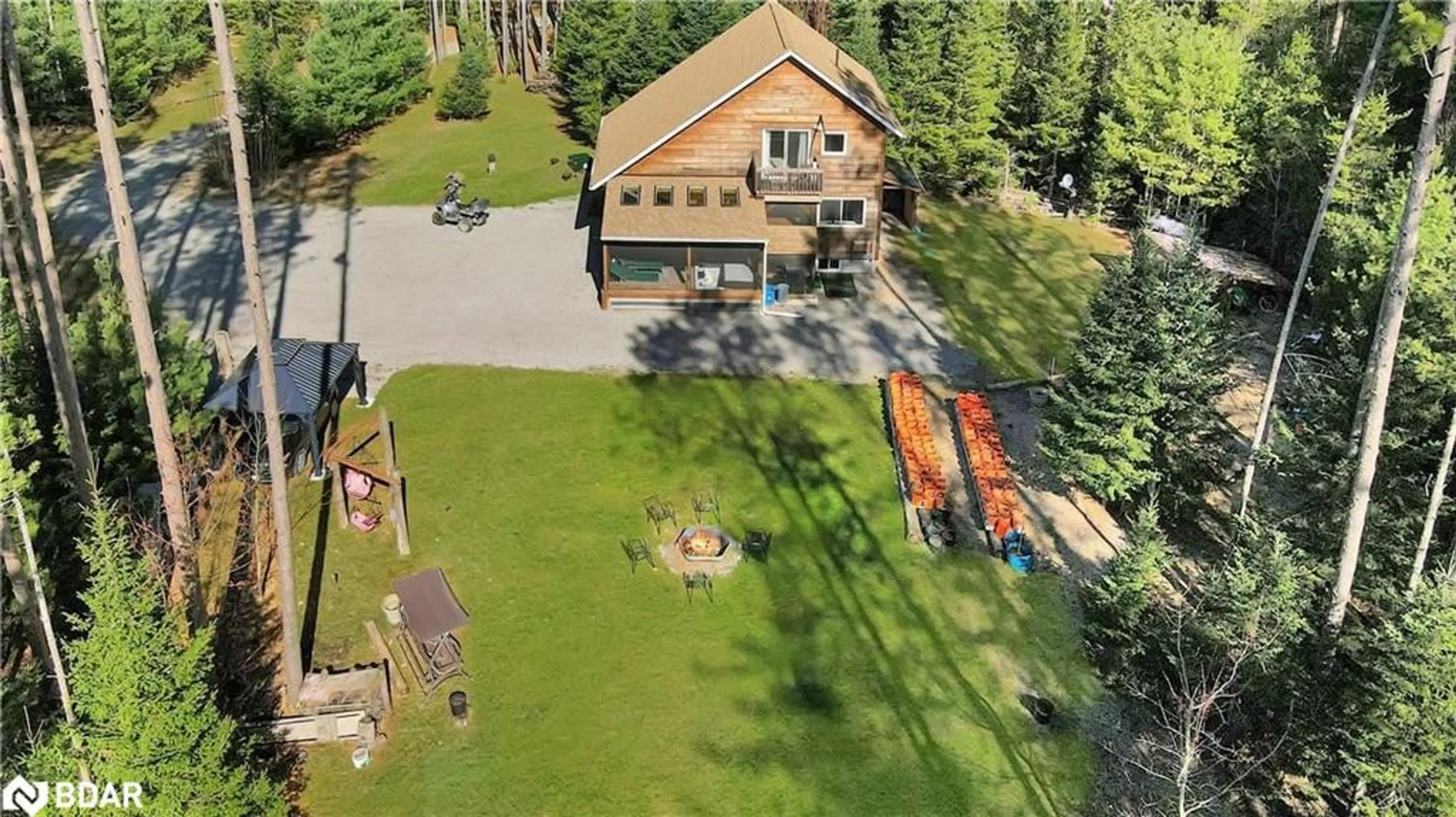 A pic from outside/outdoor area/front of a property/back of a property/a pic from drone, building for 22 Winchester Dr, Burnt River Ontario K0M 1C0