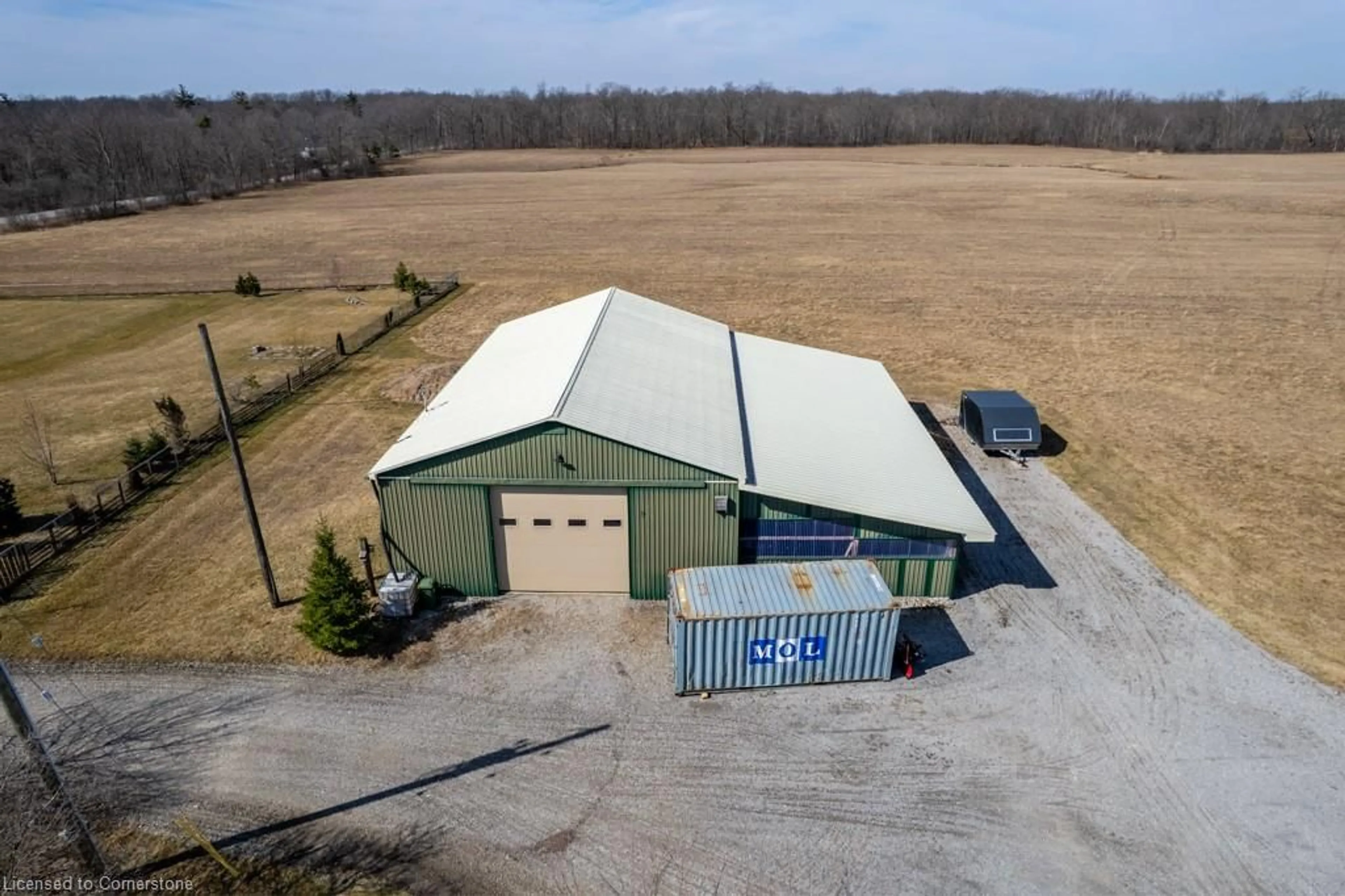 A pic from outside/outdoor area/front of a property/back of a property/a pic from drone, building for 1655 Indiana Rd, Canfield Ontario N0A 1C0