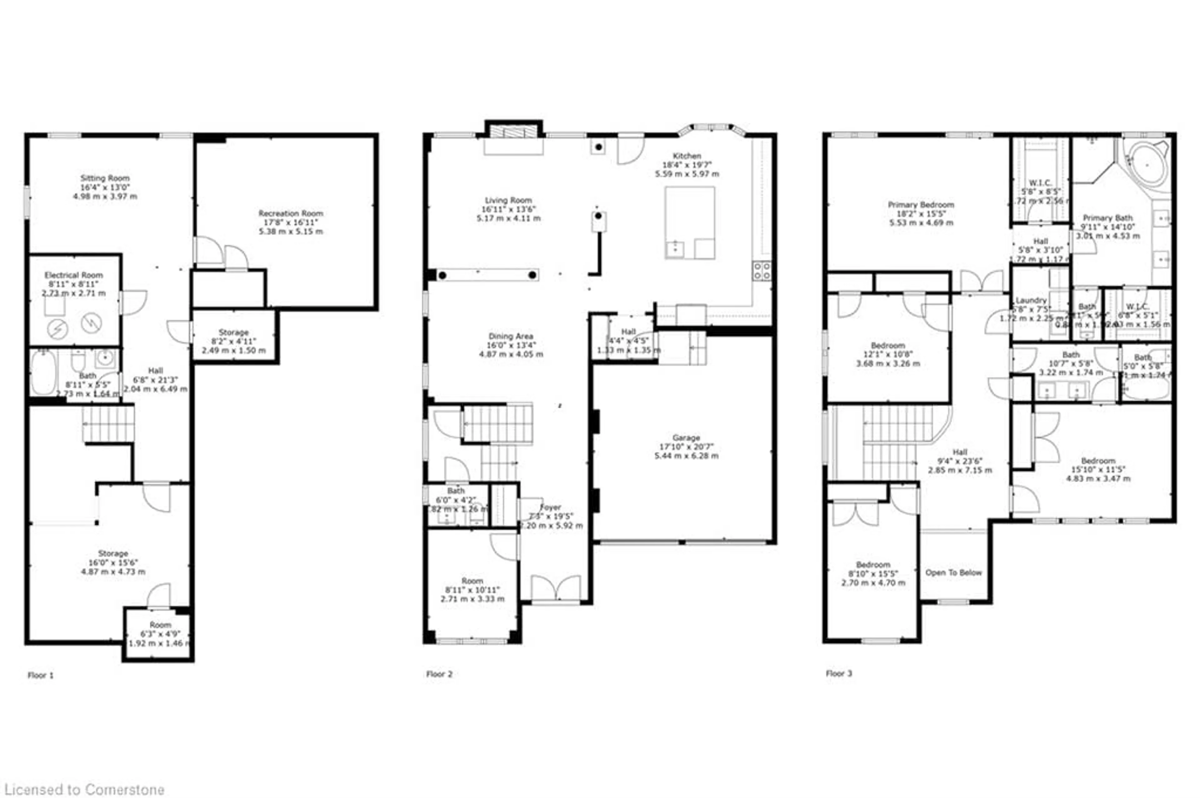 Floor plan for 3346 Terra Cotta Lane, Burlington Ontario L7M 0L4