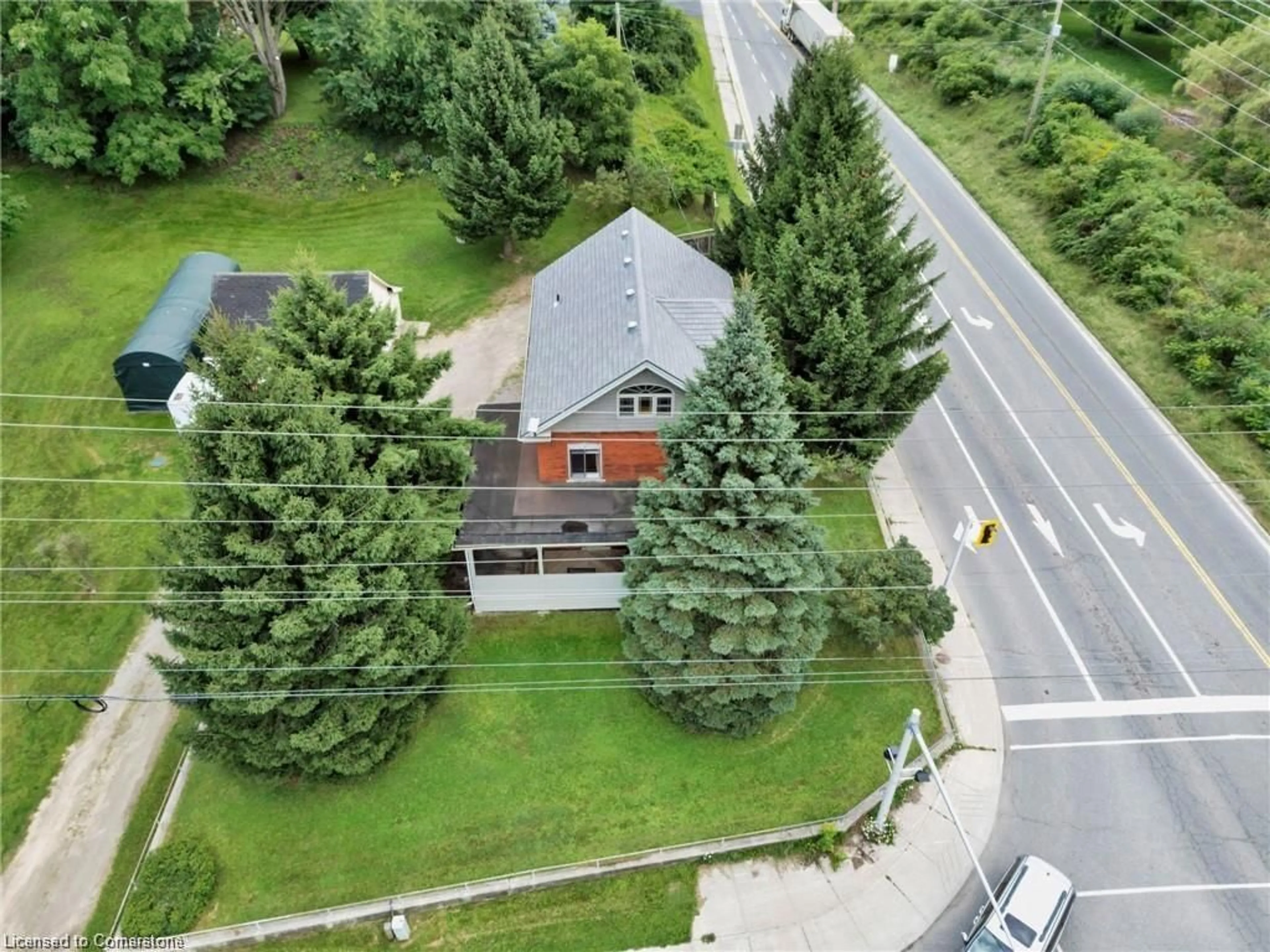 A pic from outside/outdoor area/front of a property/back of a property/a pic from drone, street for 2038 Governors Rd, Hamilton Ontario L0R 1J0