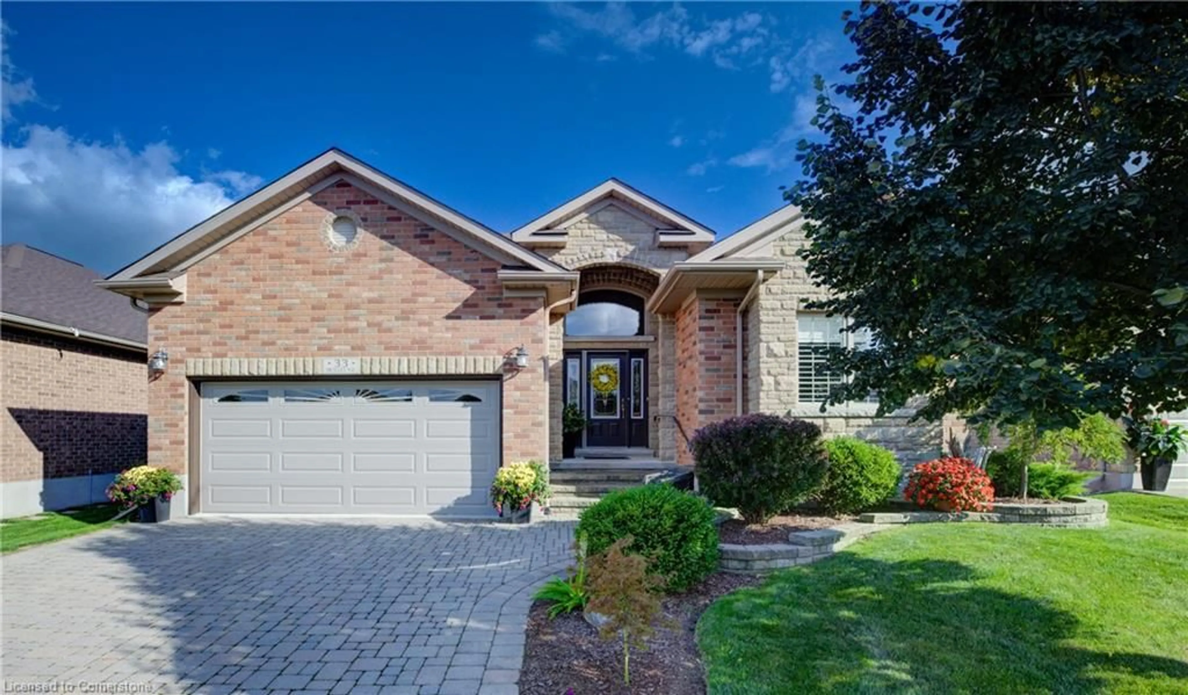 Home with brick exterior material, street for 33 Orchard Way, New Hamburg Ontario N3A 4P6