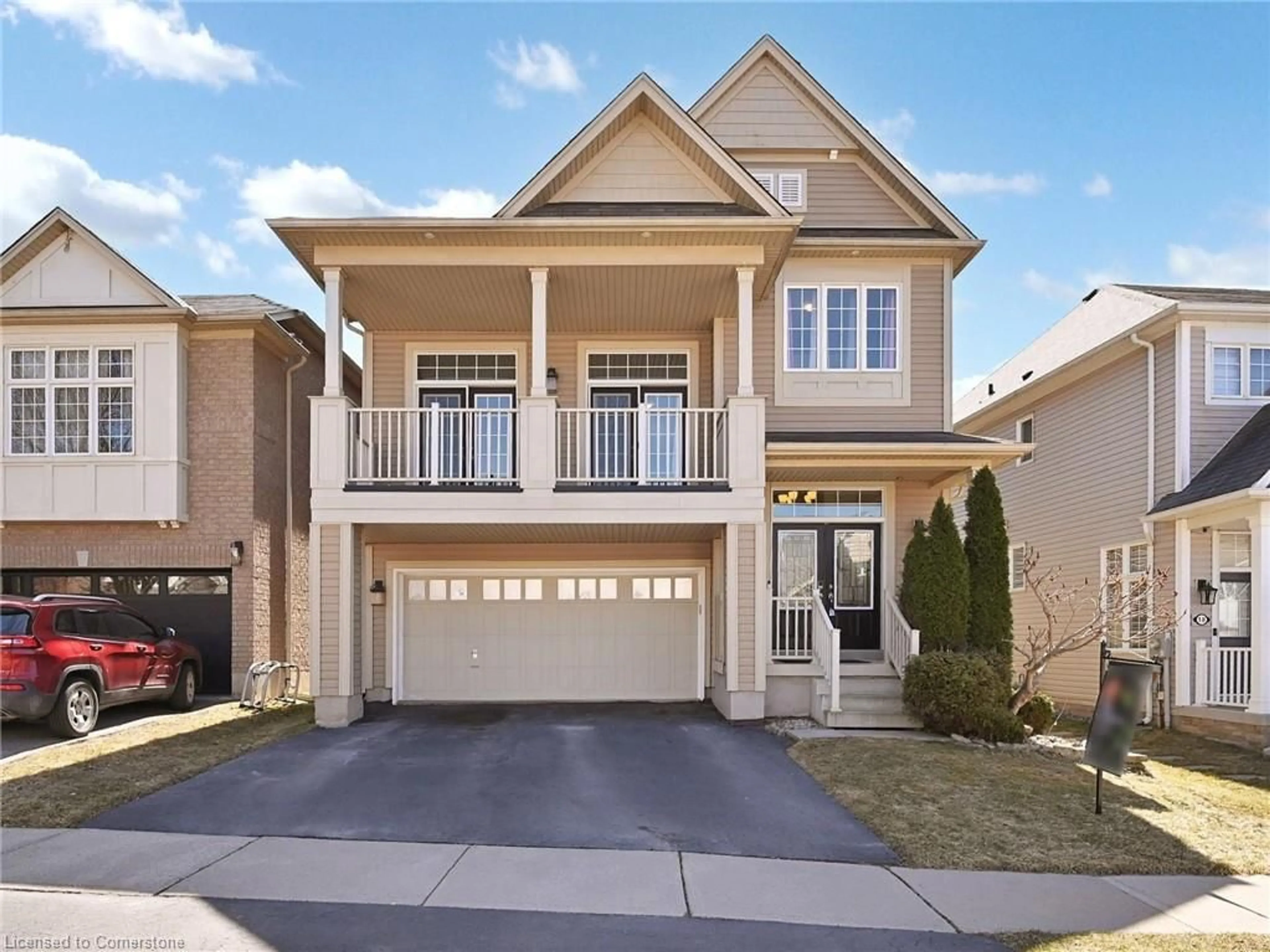 Home with vinyl exterior material, street for 20 Lambert Cres, Brantford Ontario N3T 0E5