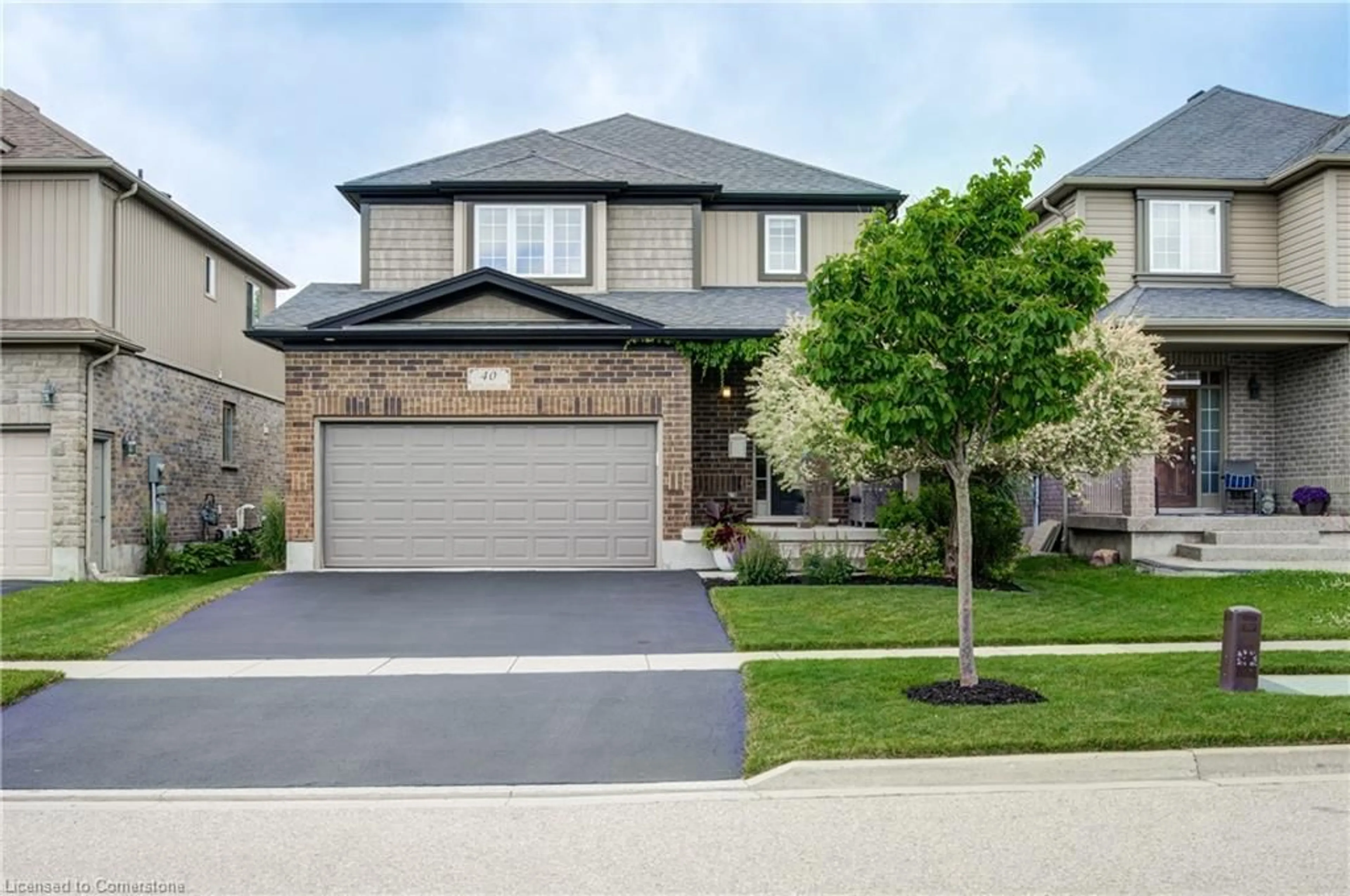 Home with brick exterior material, street for 40 Joseph Lichti Lane, Baden Ontario N3A 4S3