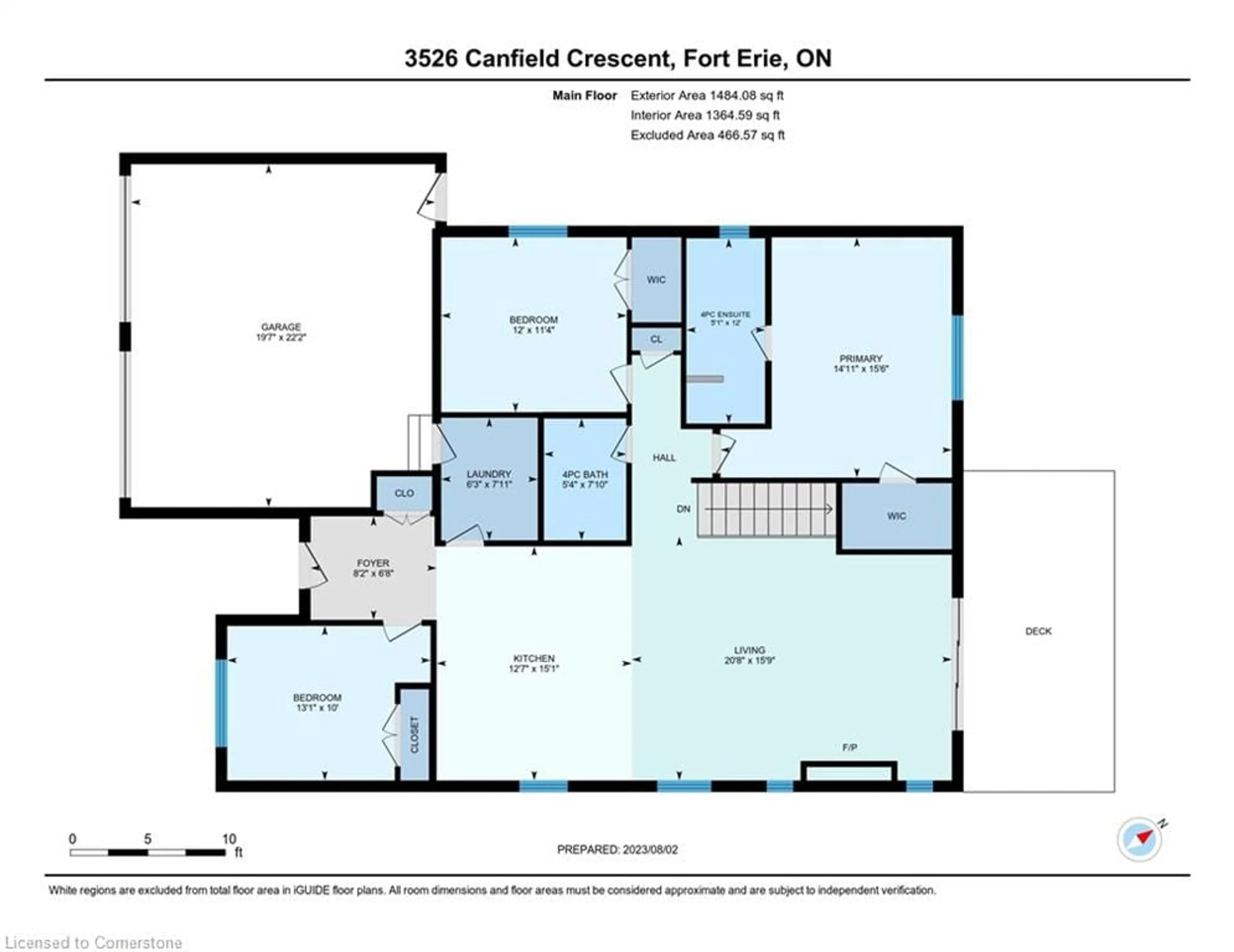 Floor plan for 3526 Canfield Cres, Stevensville Ontario L0S 1S0