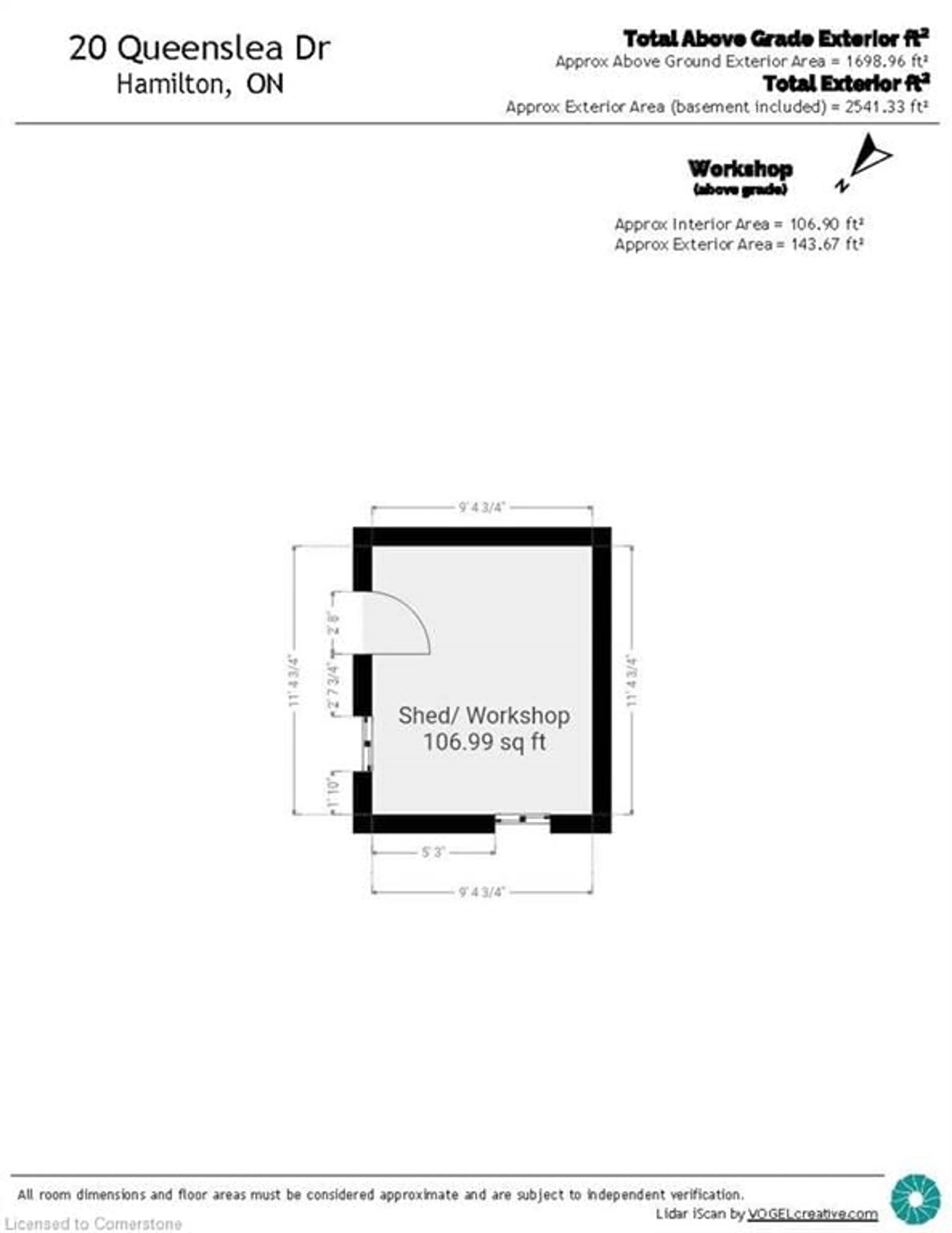 Floor plan for 20 Queenslea Dr, Hamilton Ontario L8W 1G1