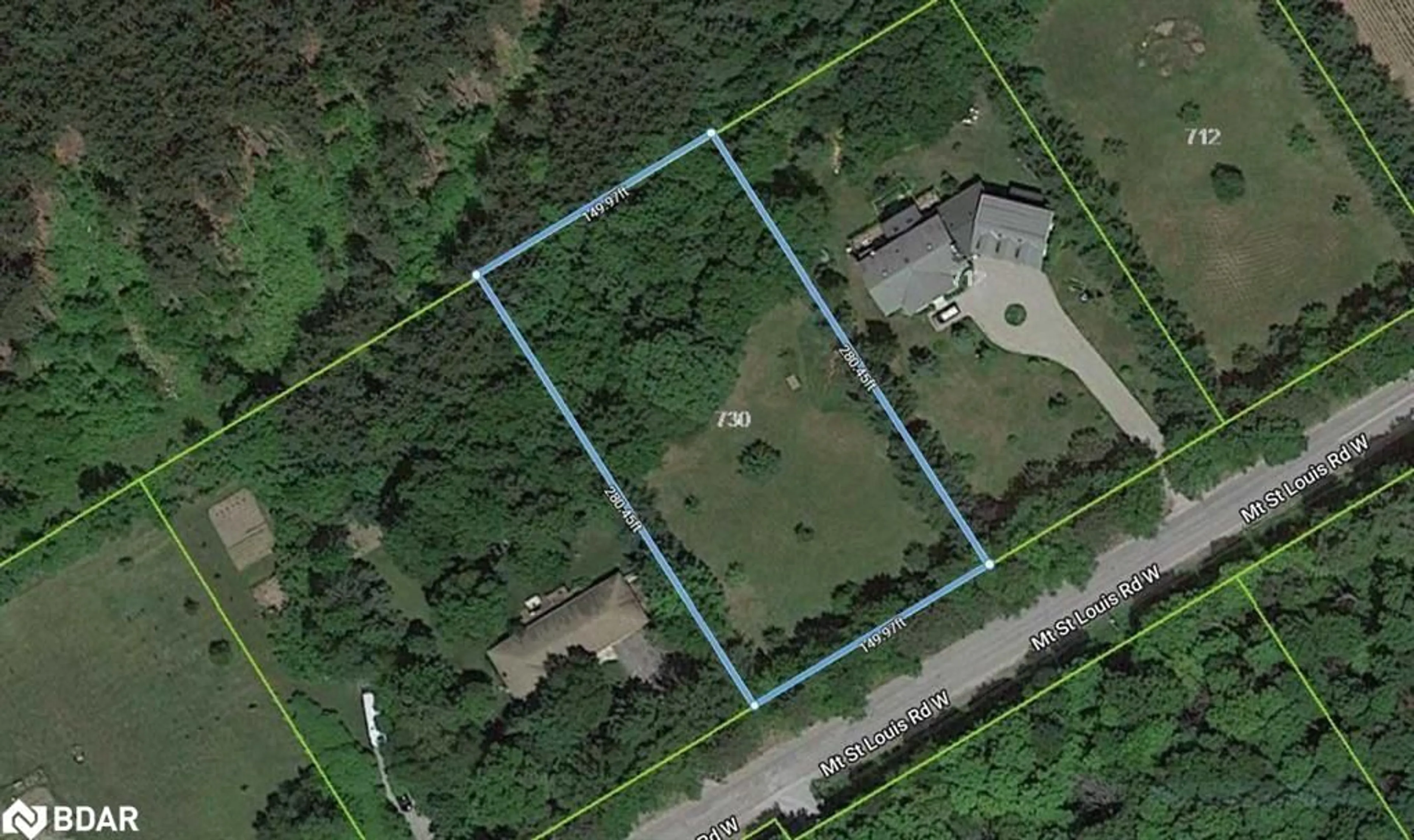 A pic from outside/outdoor area/front of a property/back of a property/a pic from drone, unknown for PART 1 - 712 Mt St Louis Rd, Oro-Medonte Ontario L0L 1V0
