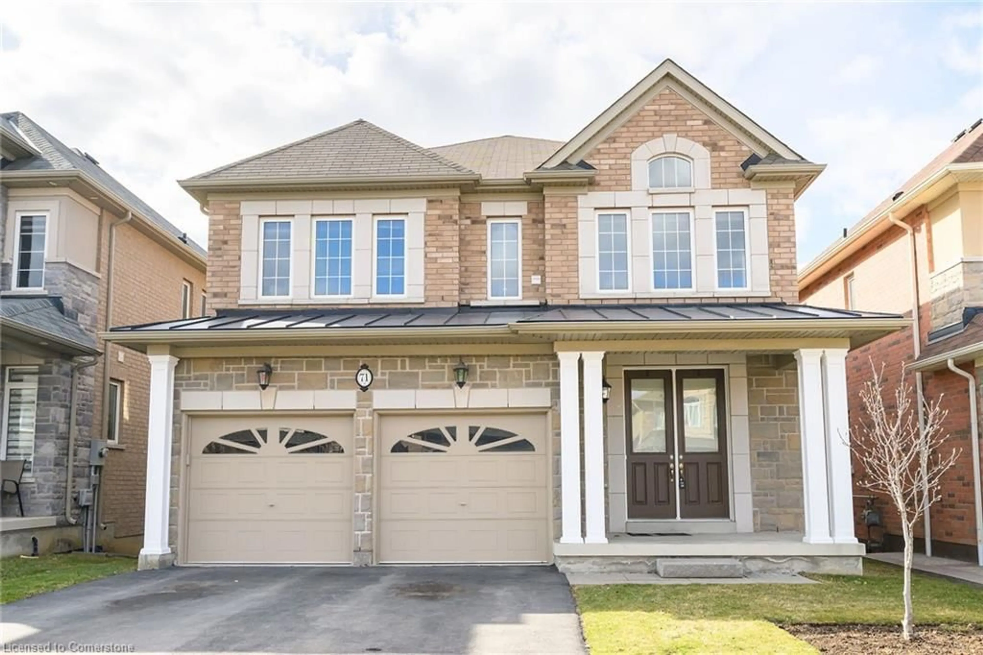 Home with brick exterior material, street for 71 Chaumont Dr, Stoney Creek Ontario L8J 0J8